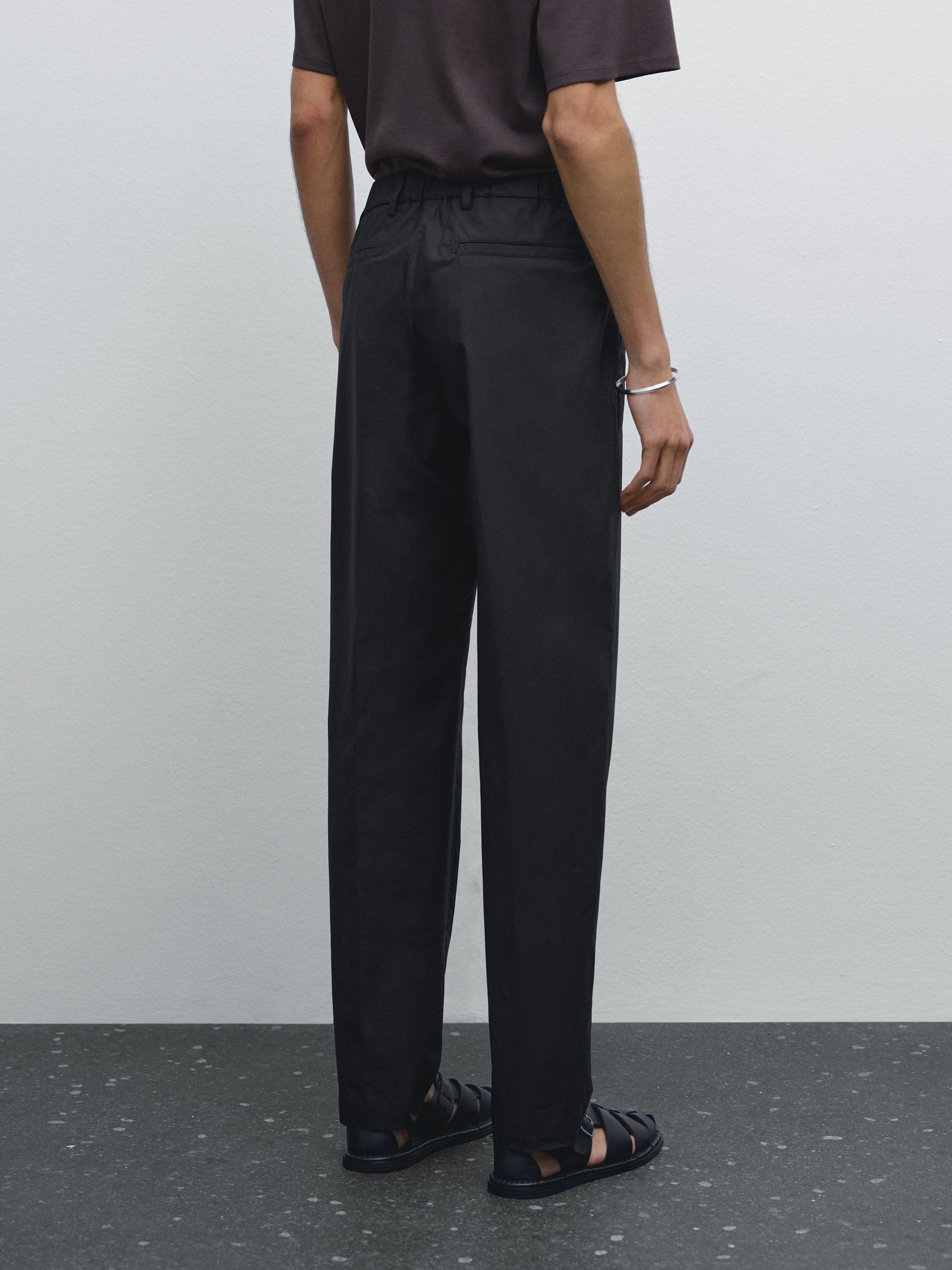 100% cotton jogger fit trousers