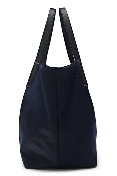 100% wool tote bag - LIMITED EDITION — NAVY BLUE 6
