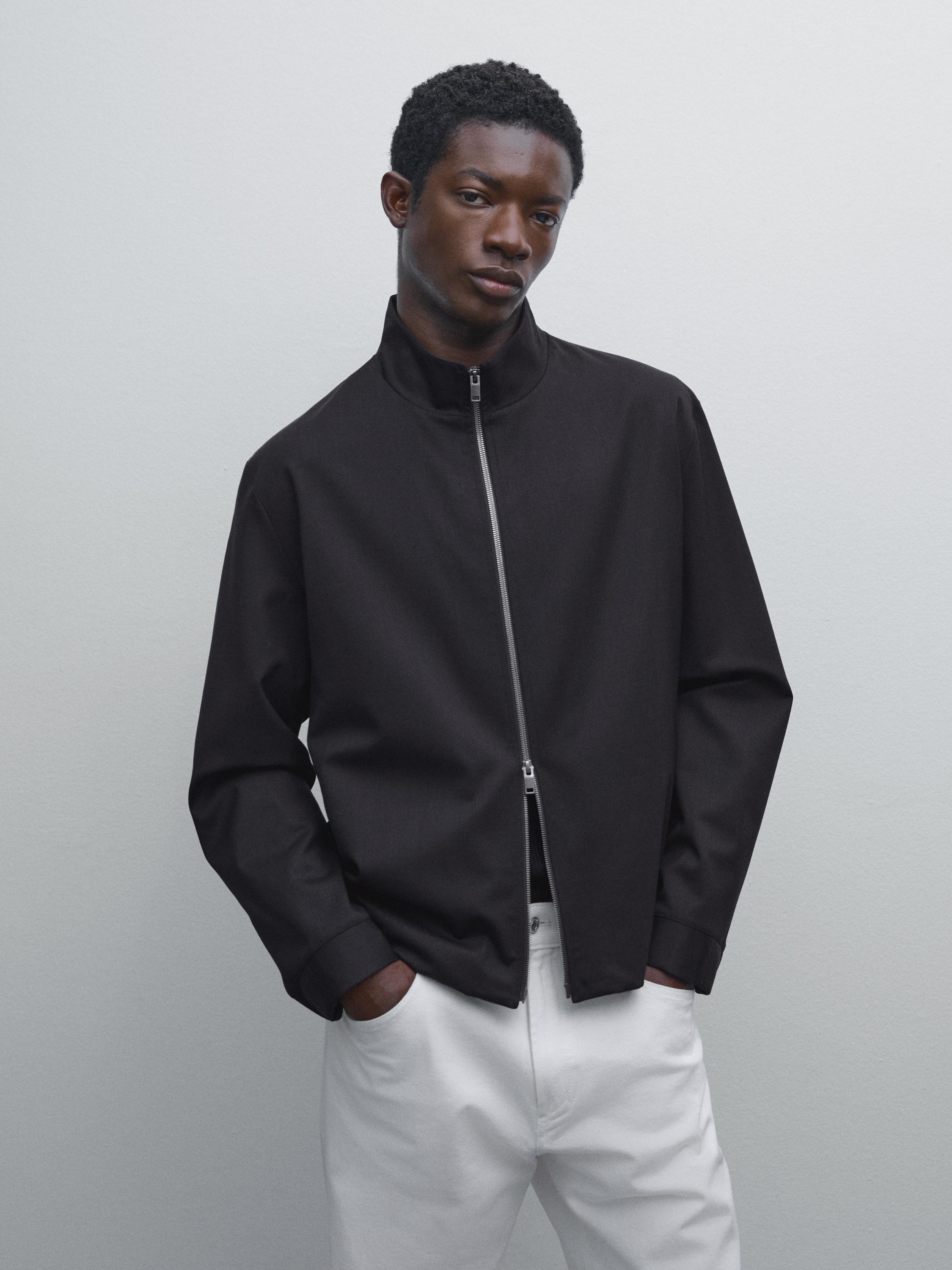 Wool blend jacket
