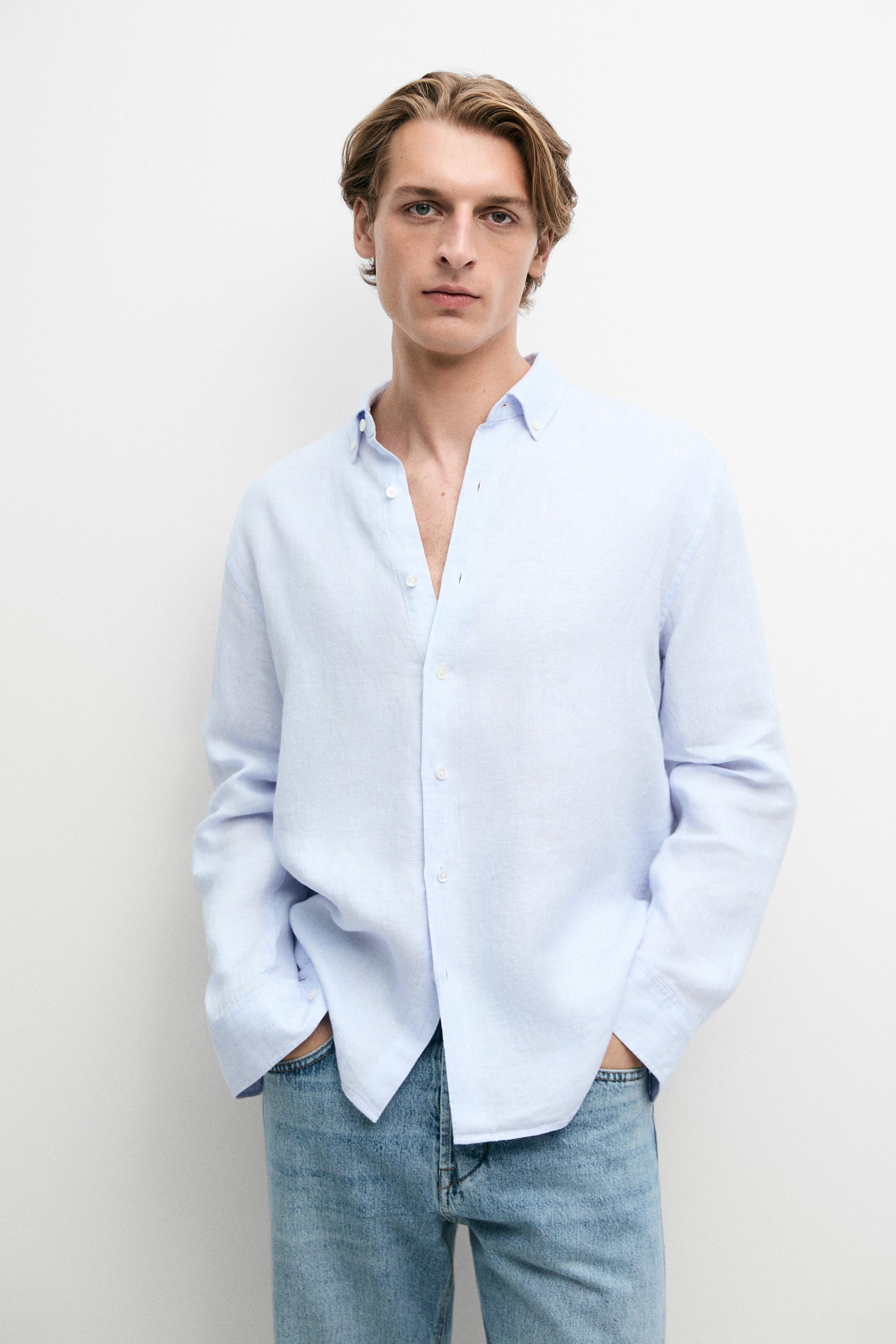 100% linen shirt