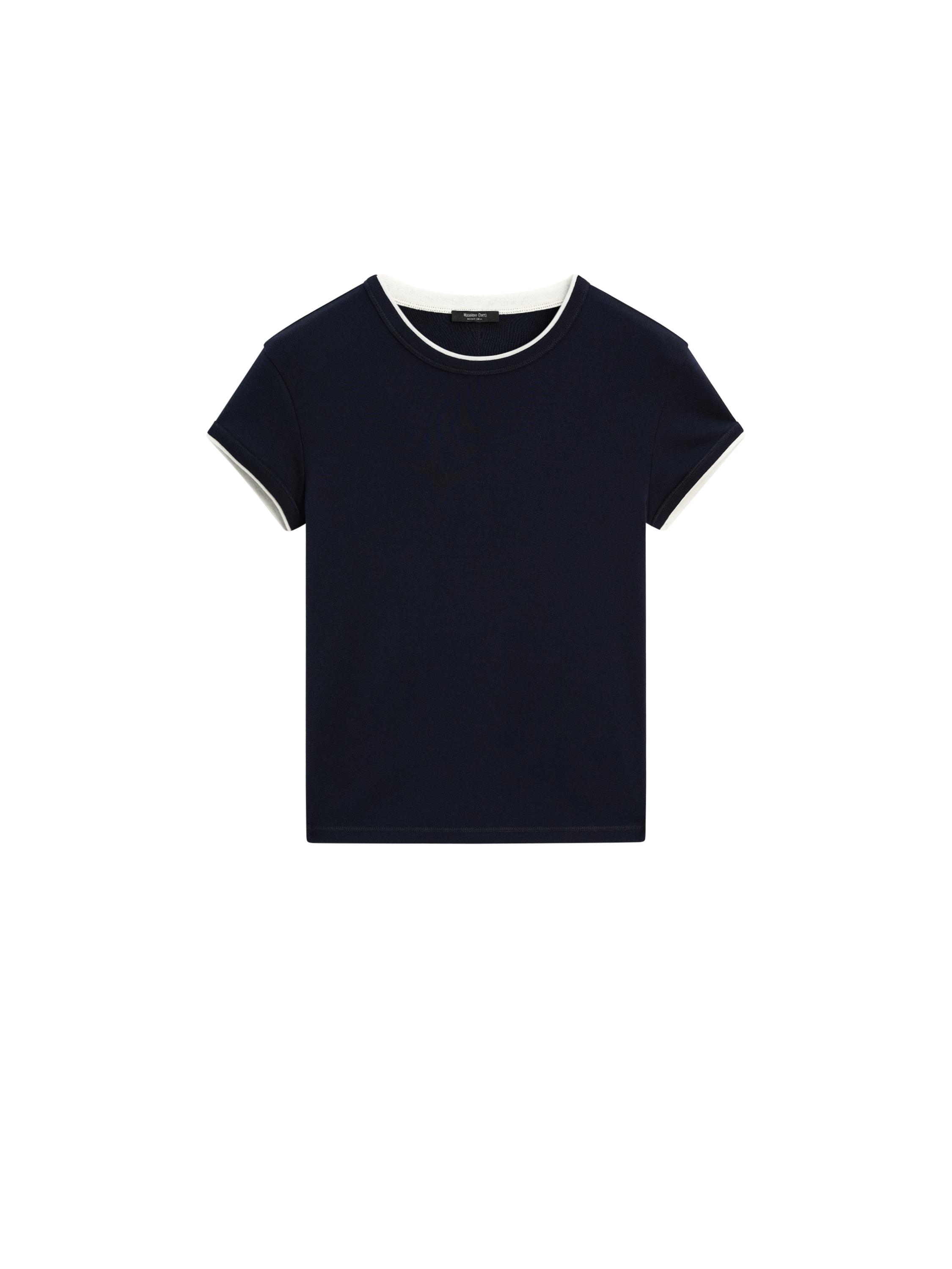 【Massimo dutti】リブTシャツ Massimo Dutti Shiny Ribbed T-Shirt with Seams Detail 2025