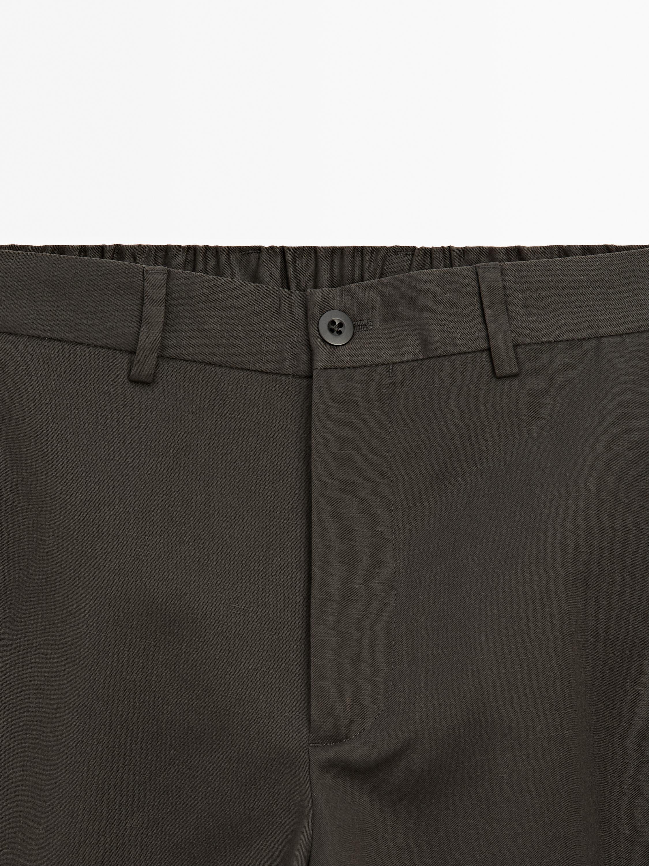 Calças jogger fit com algodão