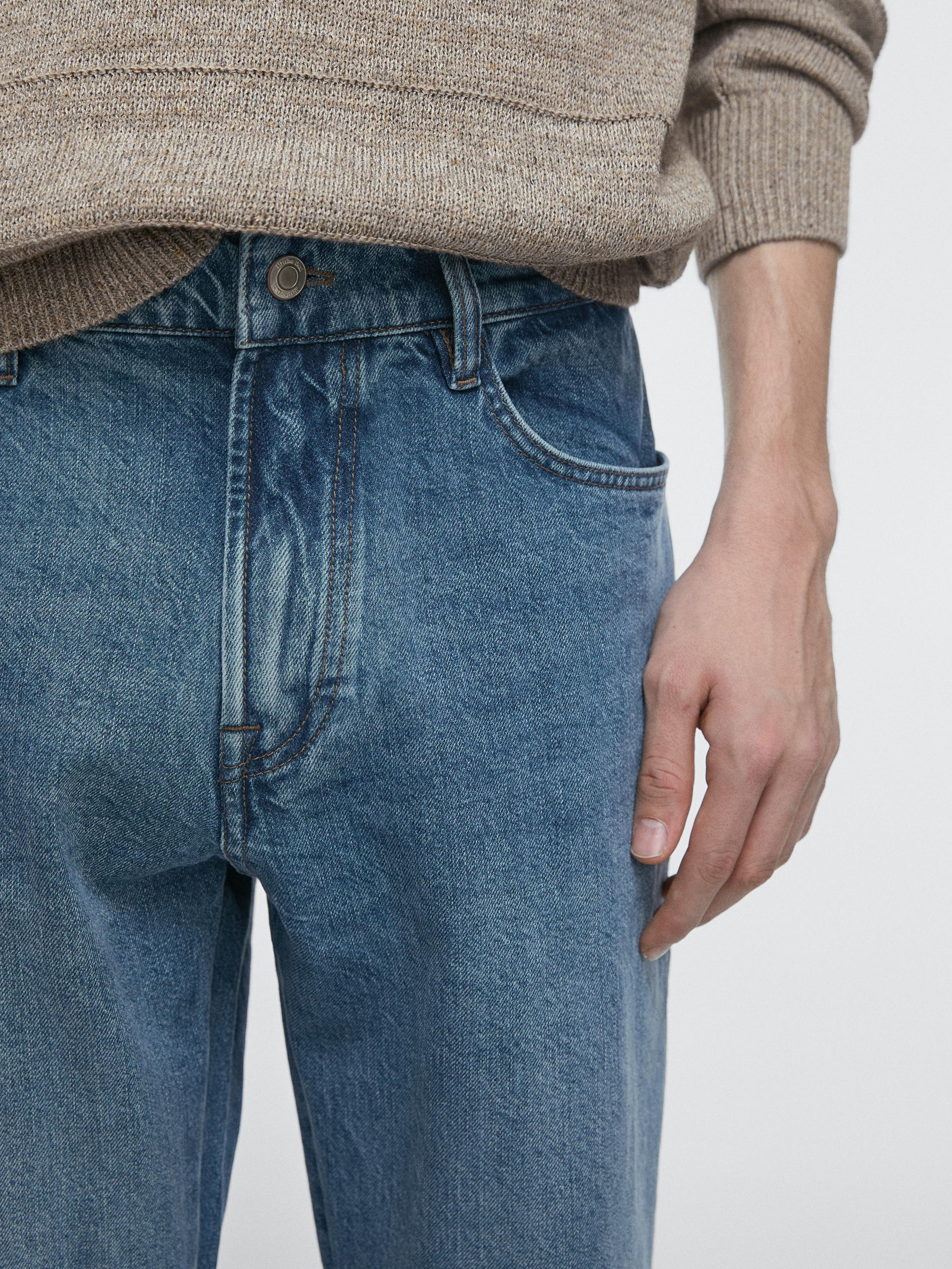 Tapered fit jeans — INDIGO