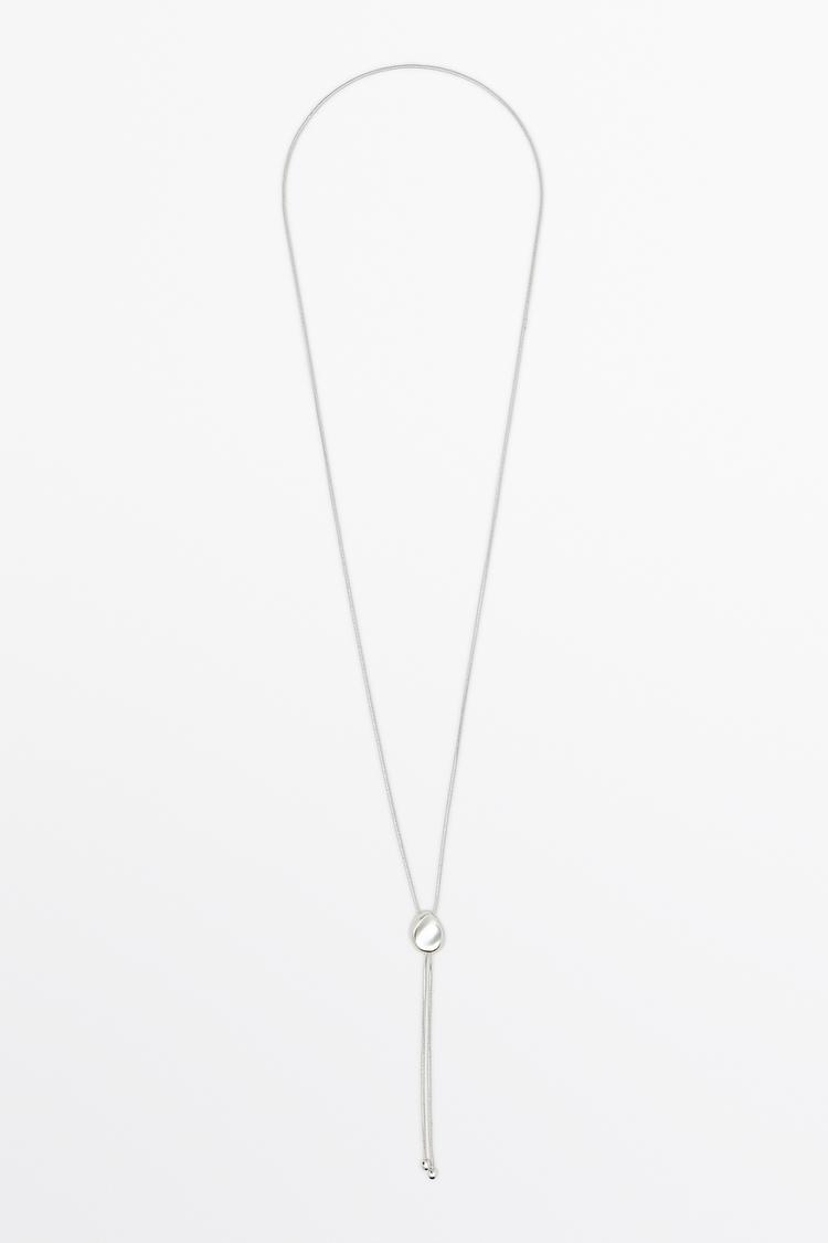 Lariat necklace — SILVER