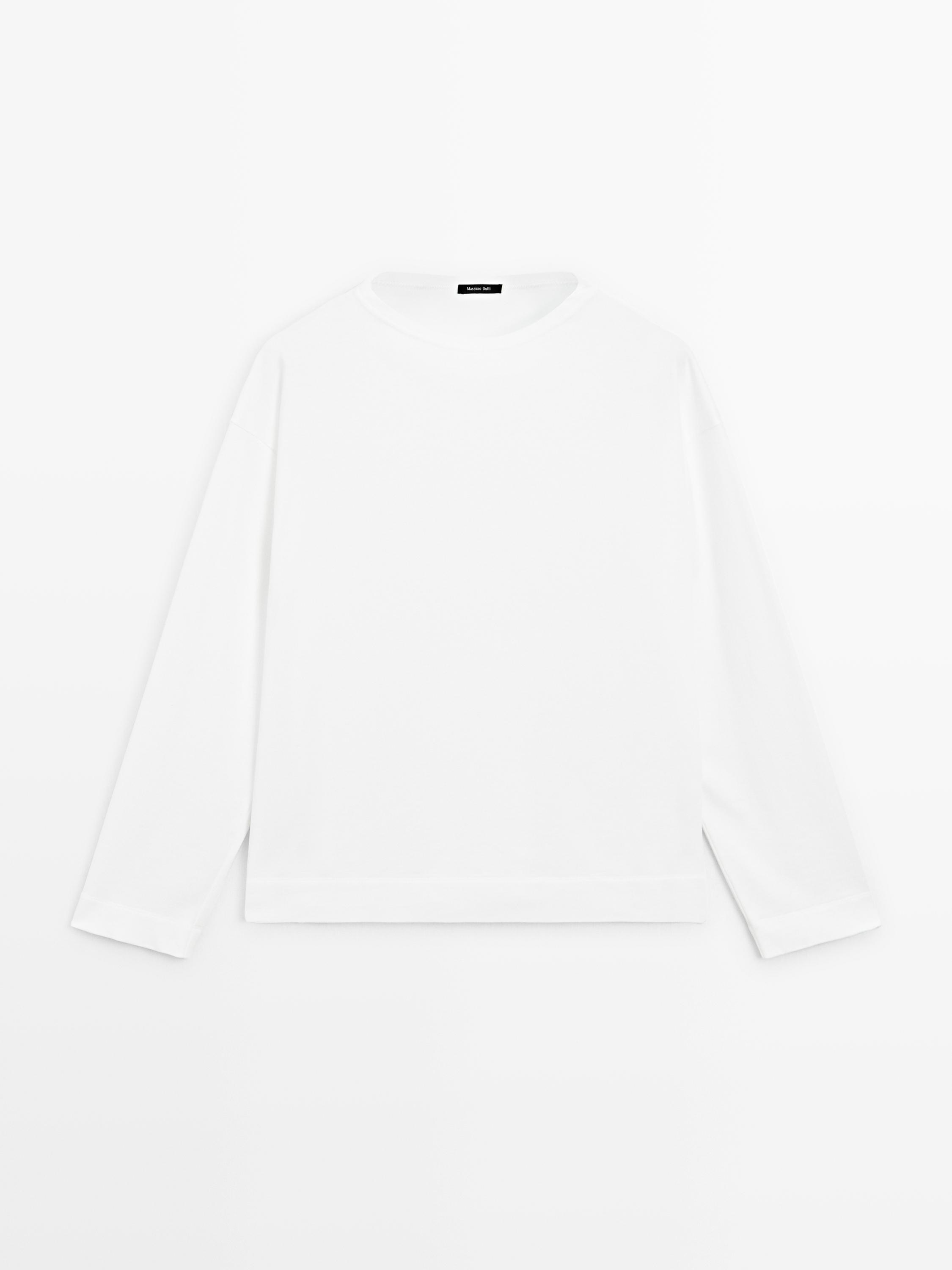 Langärmeliges Sweatshirt aus Baumwolle