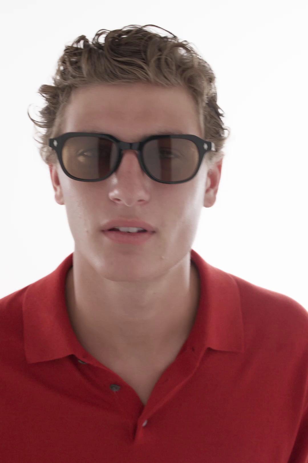Round resin sunglasses