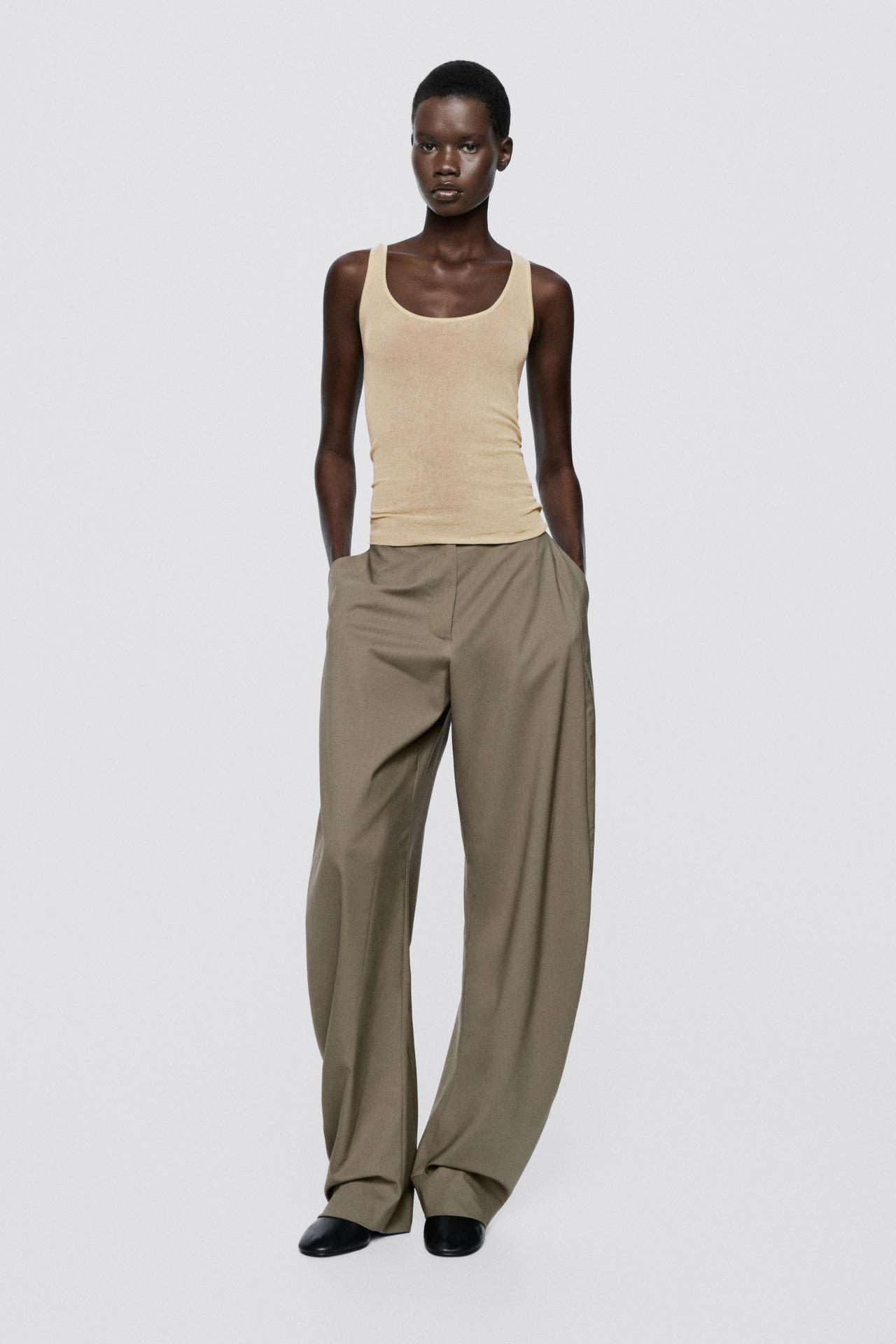 Wide-leg side seam pants - LIMITED EDITION — MOLE BROWN