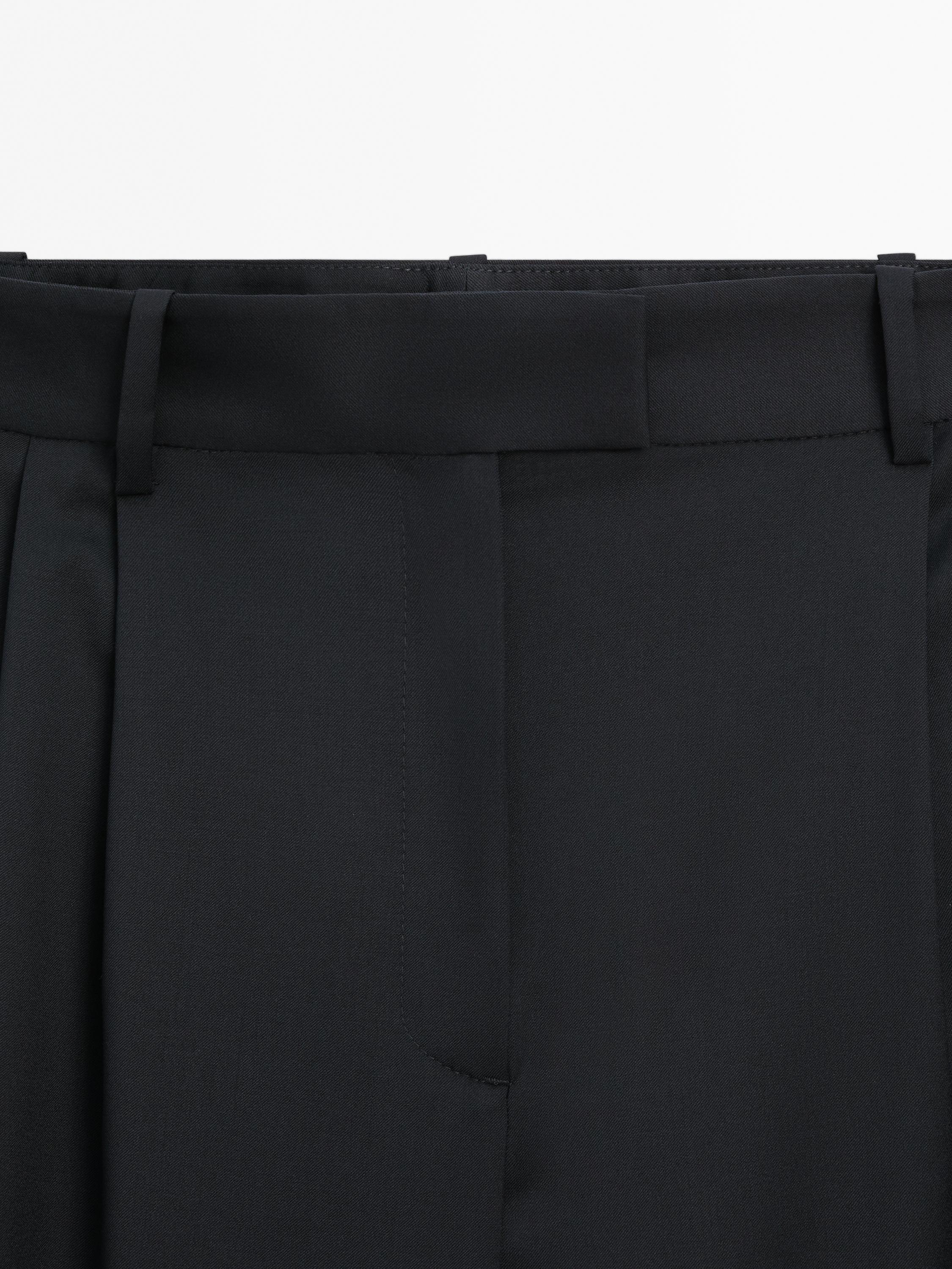 Pantalón straight lana fría