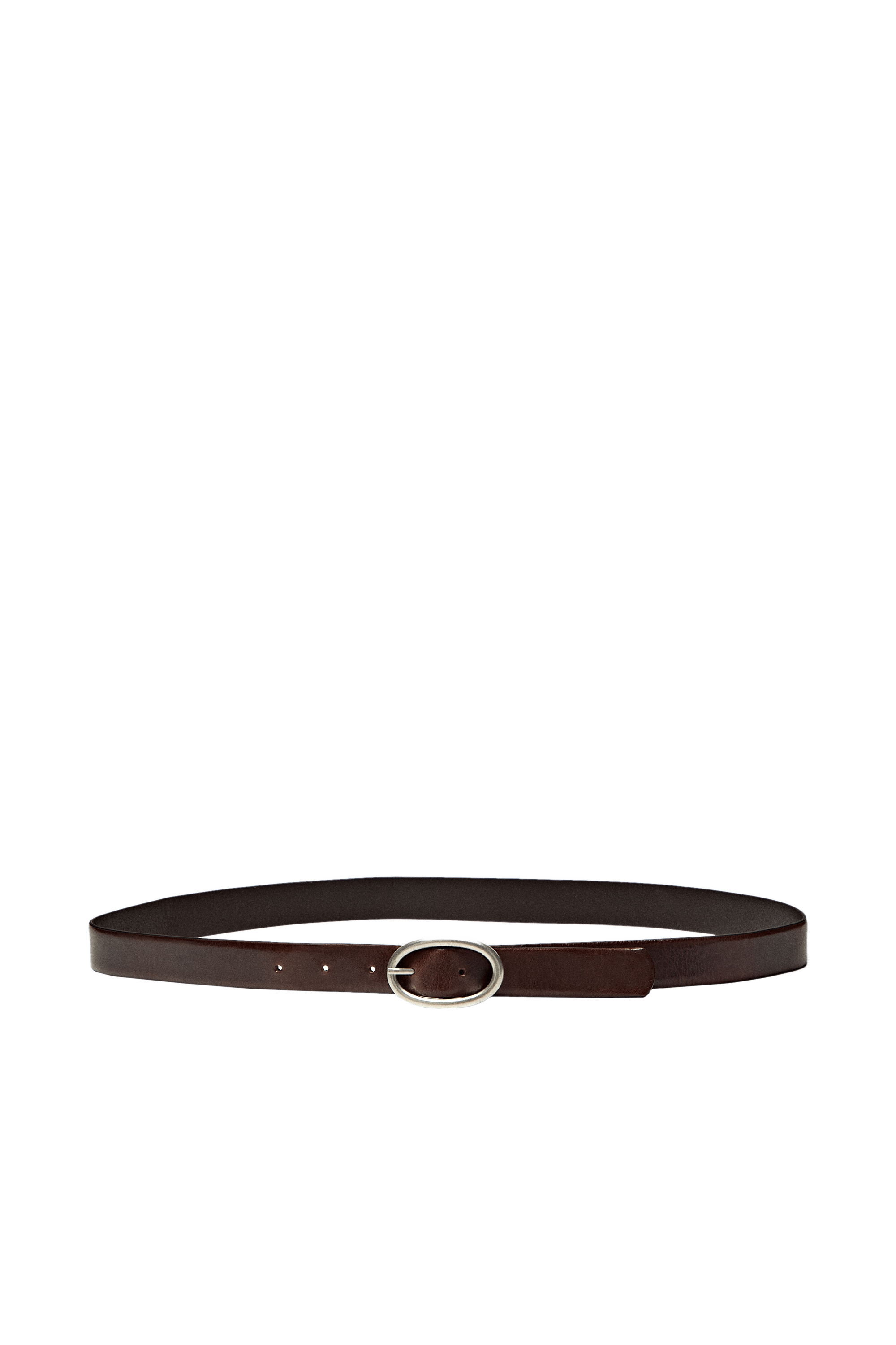 Massimo Dutti Oval tokalı napa deri kemer görsel 3
