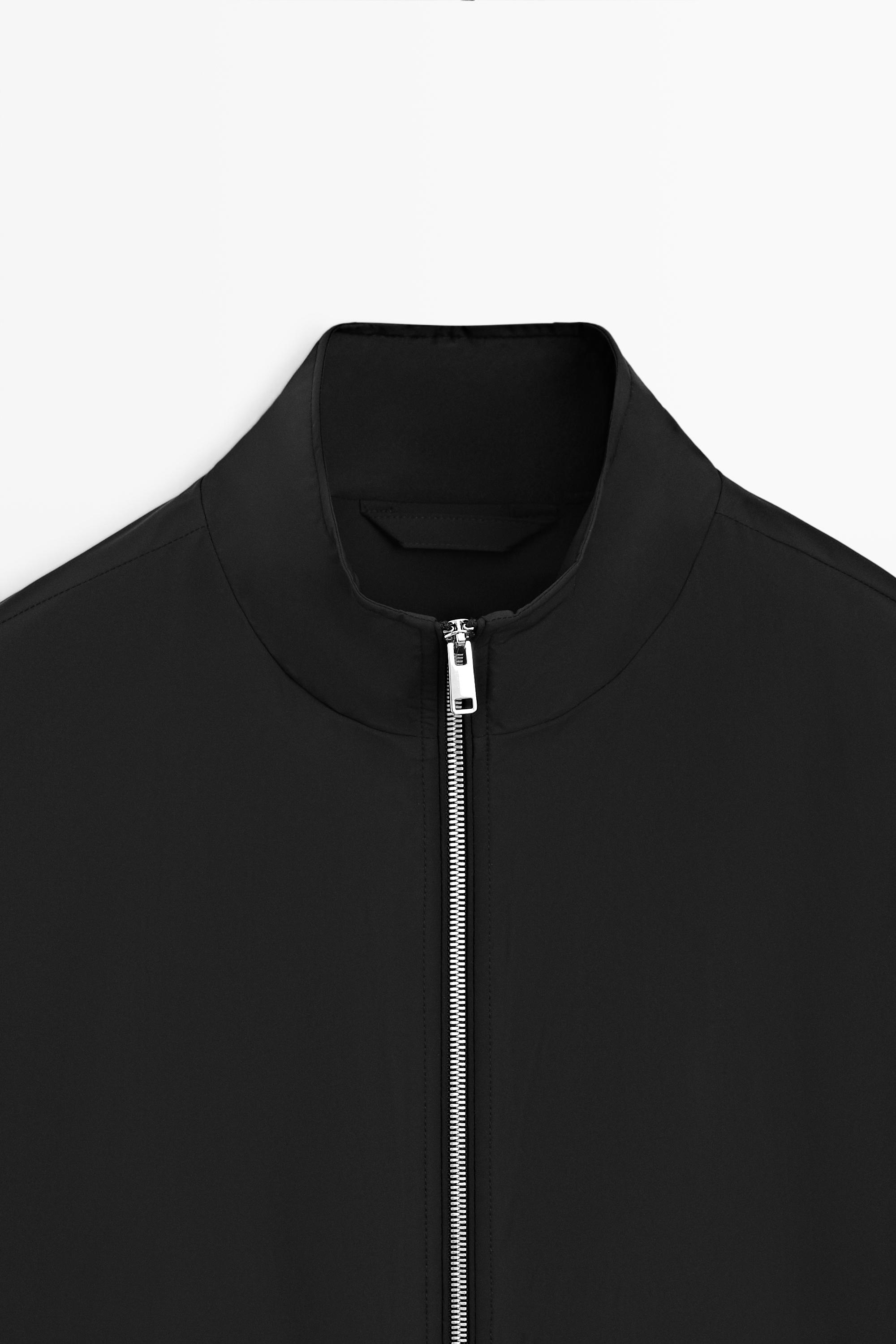 Technical jacket with pocket detail — BLACK