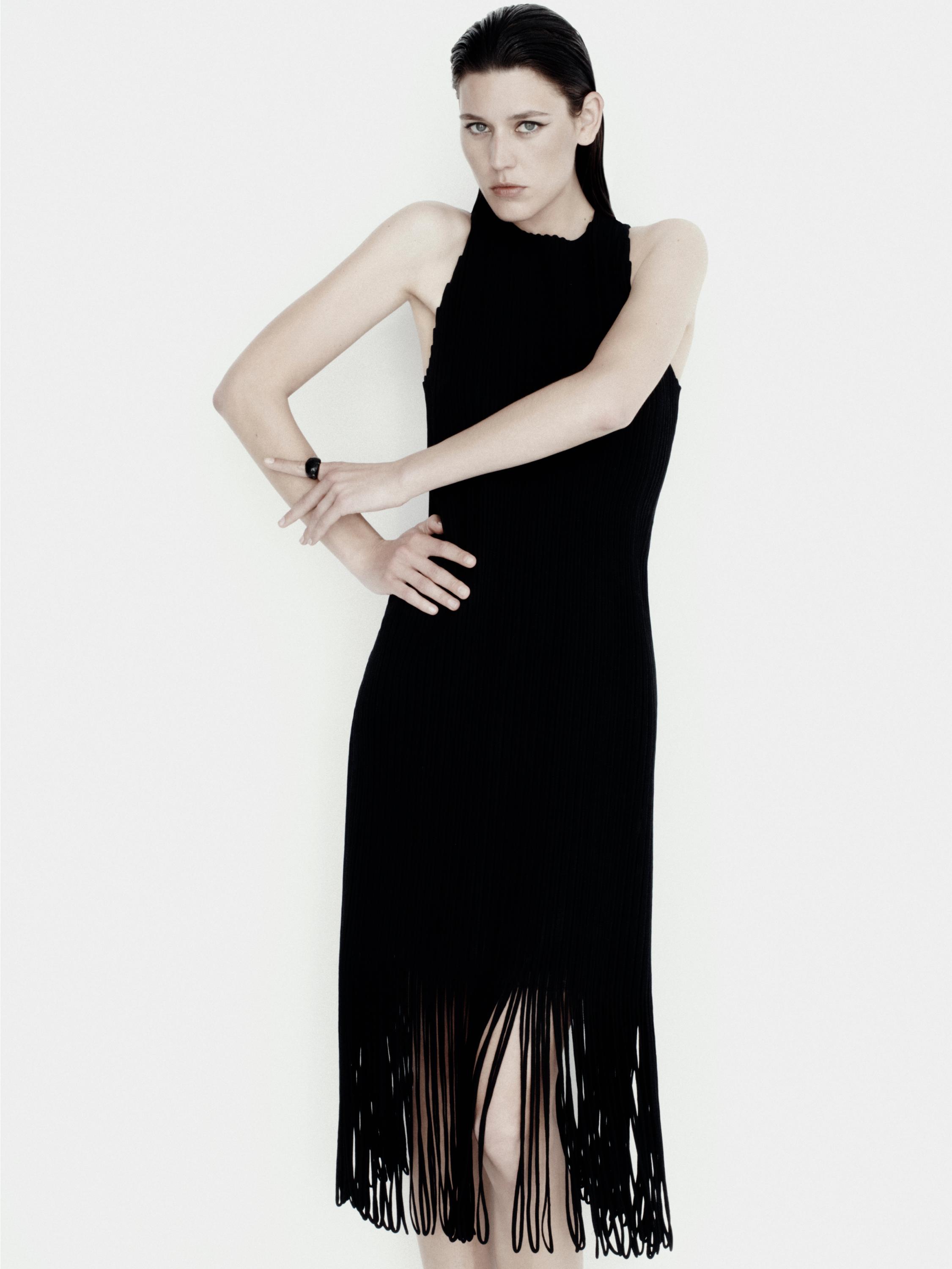 ◆Massimo Dutti◆ Textured knit dress fringe detail 0662111980001-o15.jpg?ts=