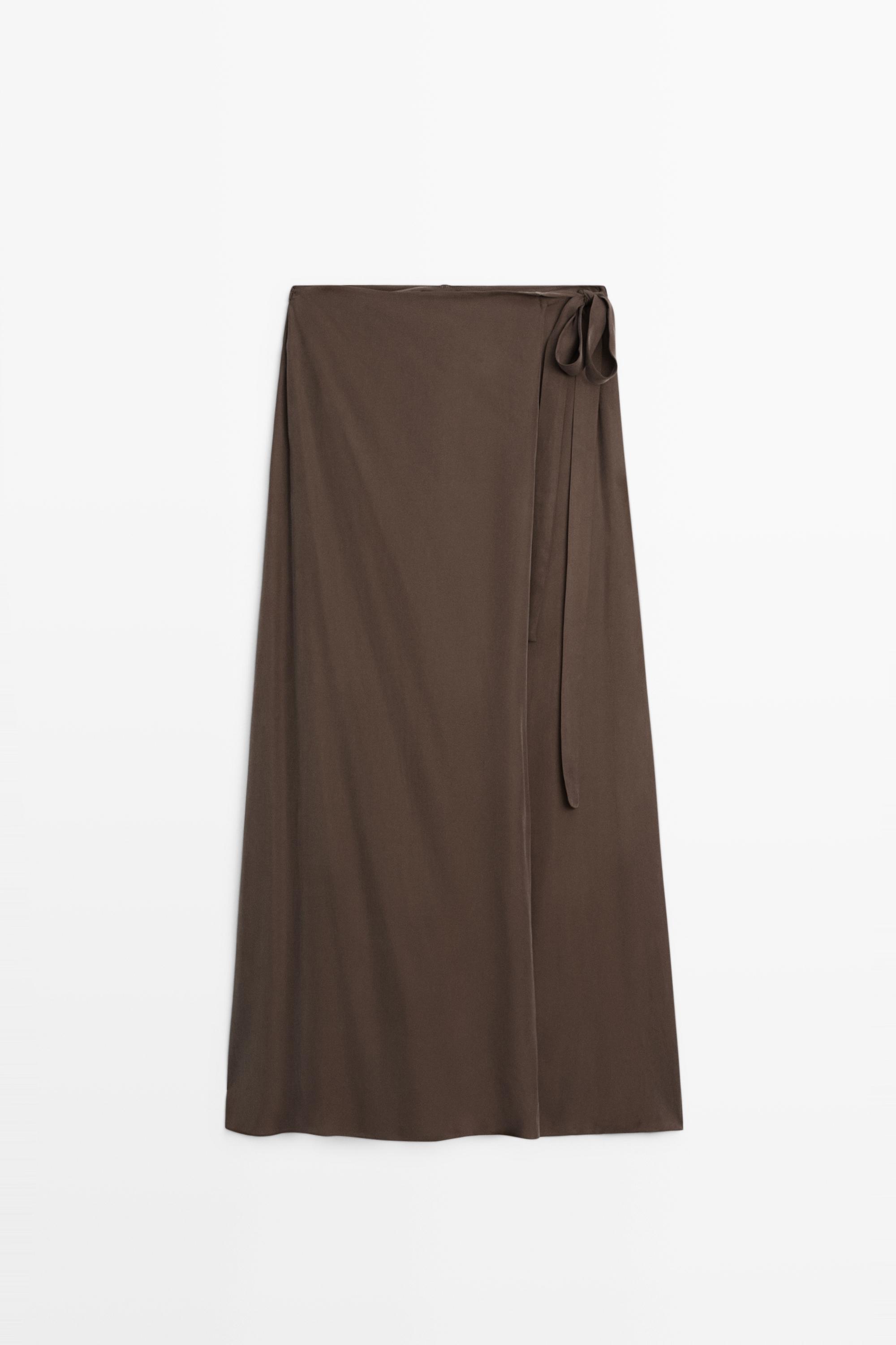 Flowing skort — BROWN