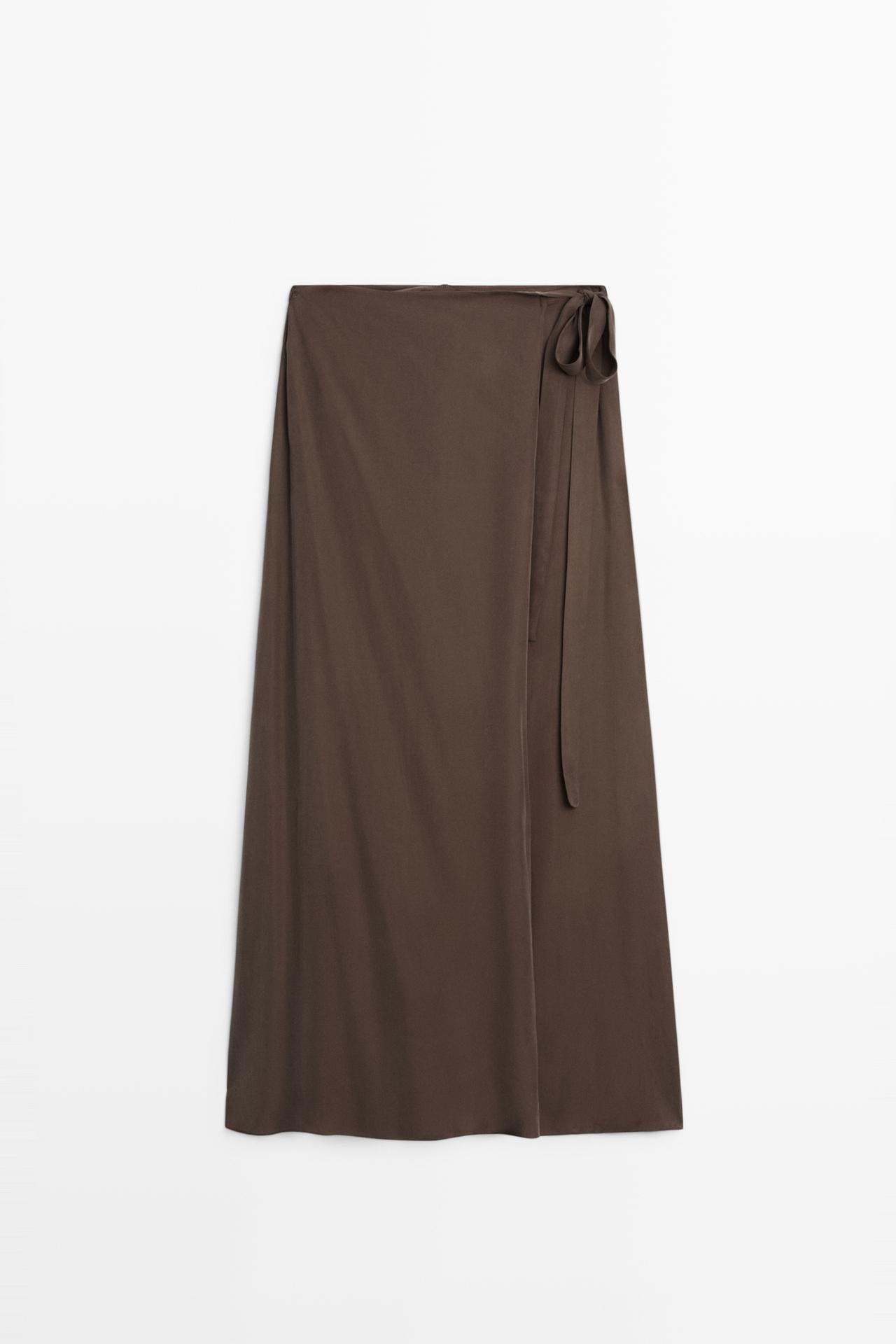 Flowing skort — BROWN