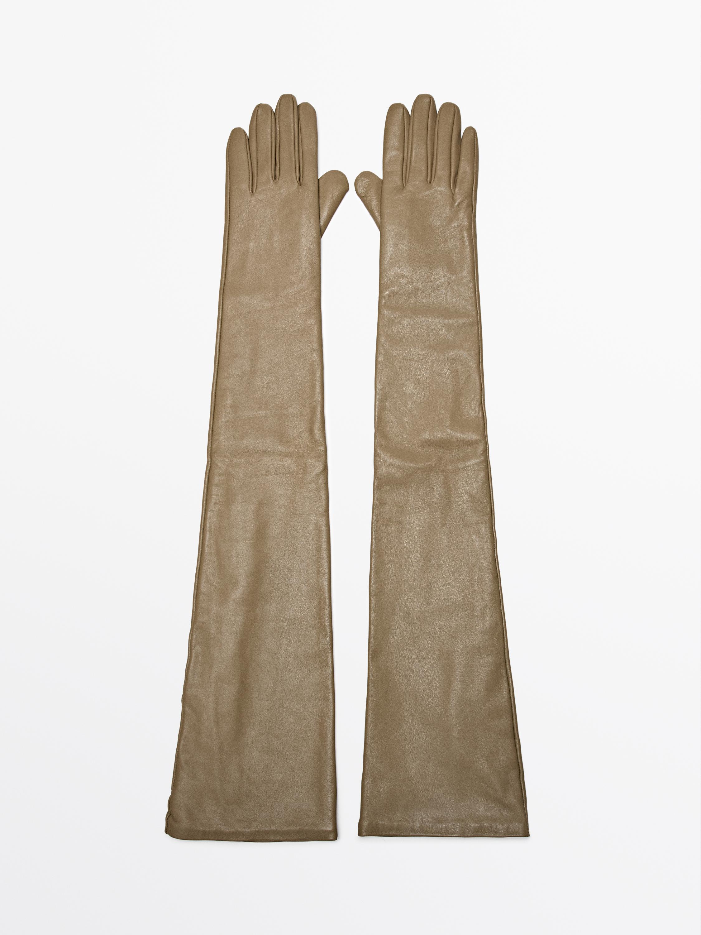 Long nappa leather gloves - LIMITED