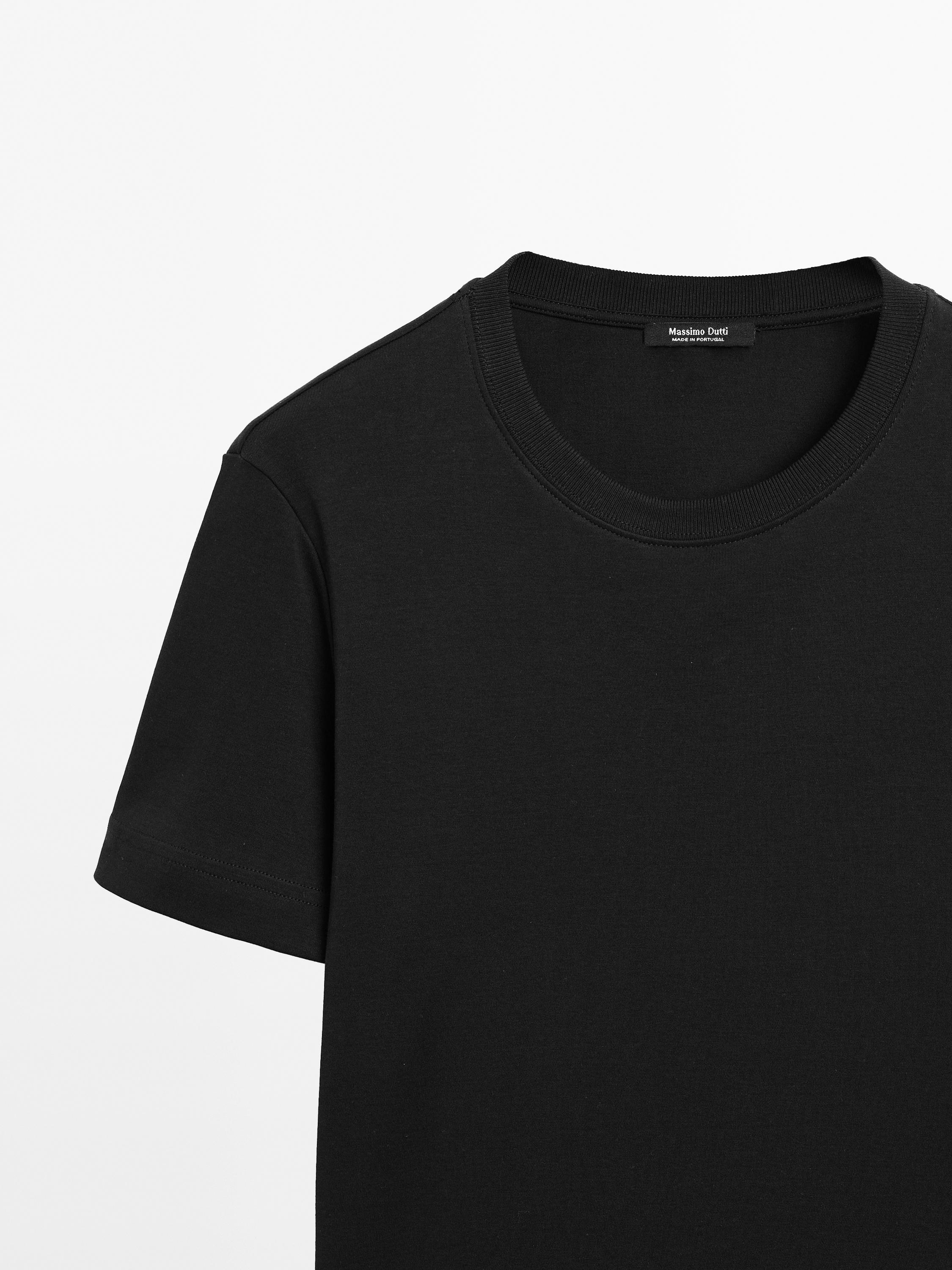 100% cotton interlock crew neck T-shirt