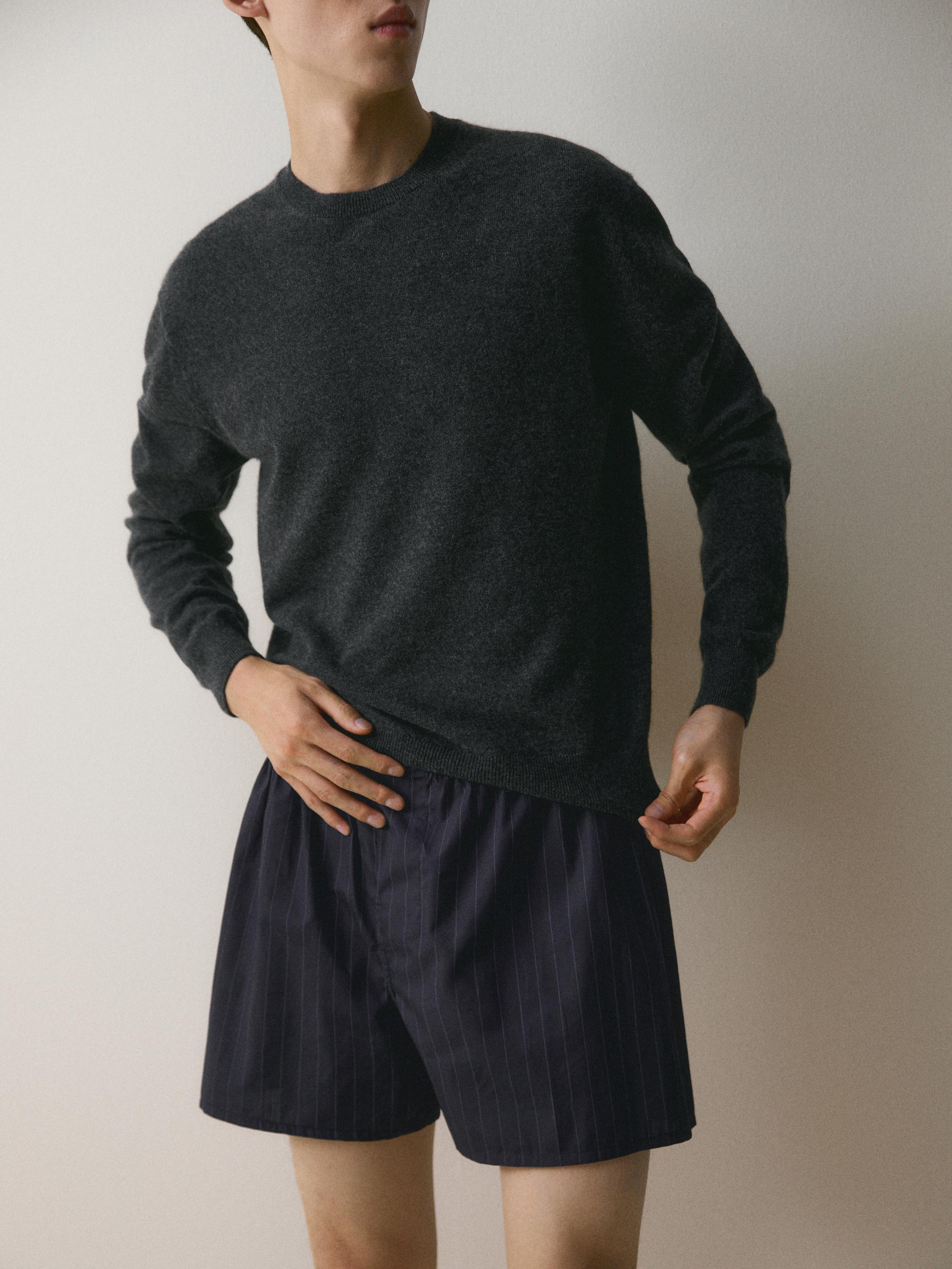 100% cotton striped boxers