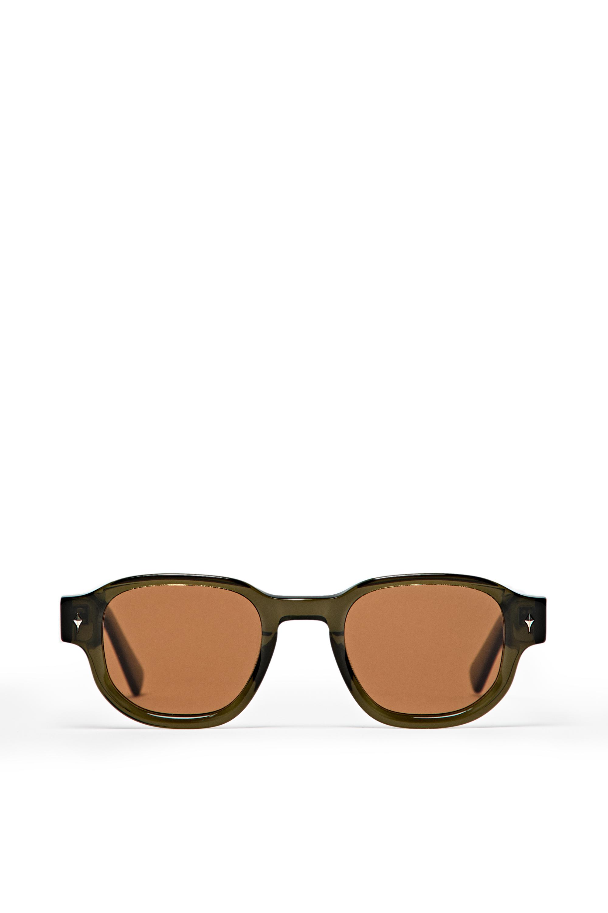 Geometric sunglasses — KHAKI