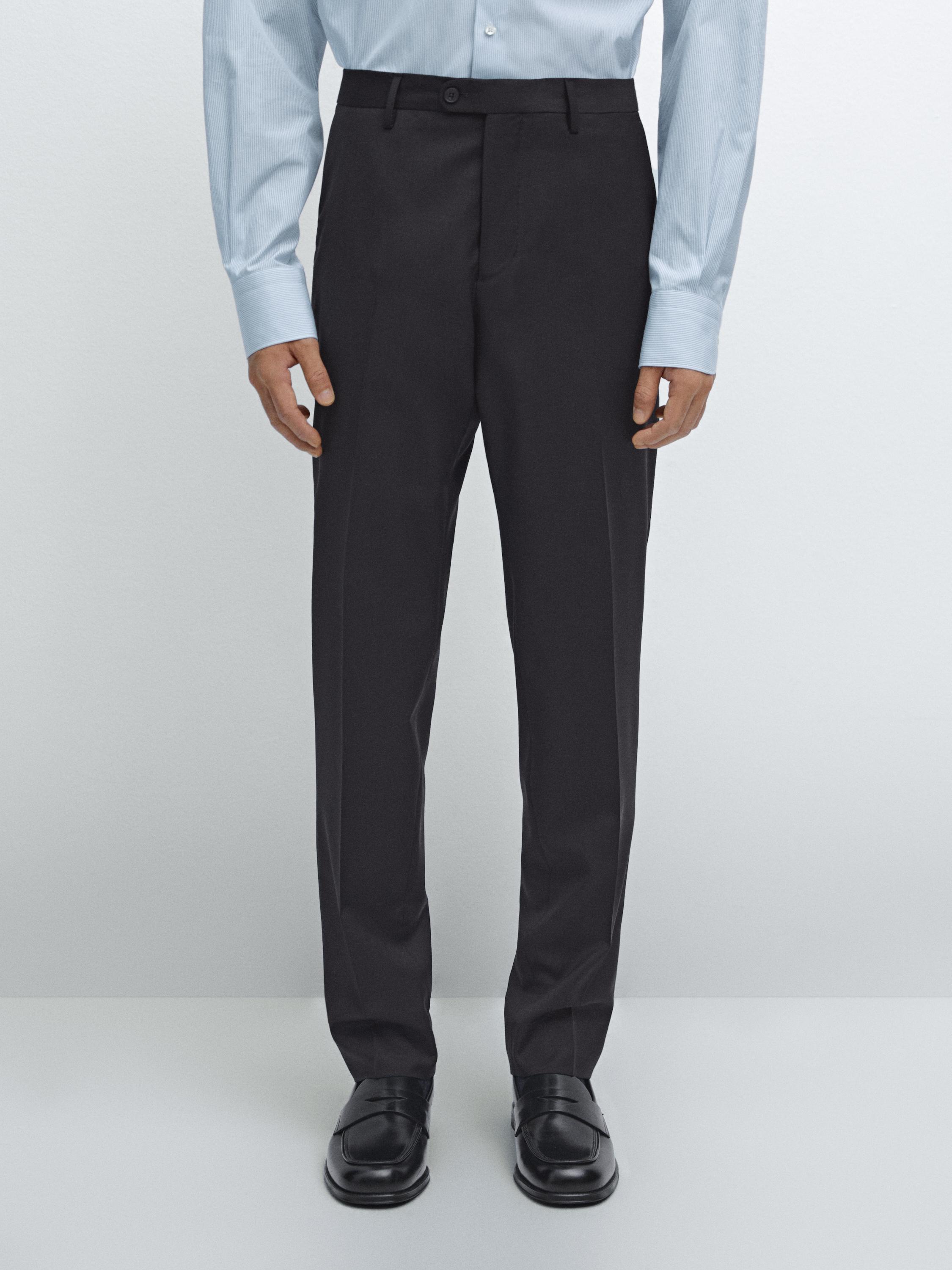 100% wool suit trousers