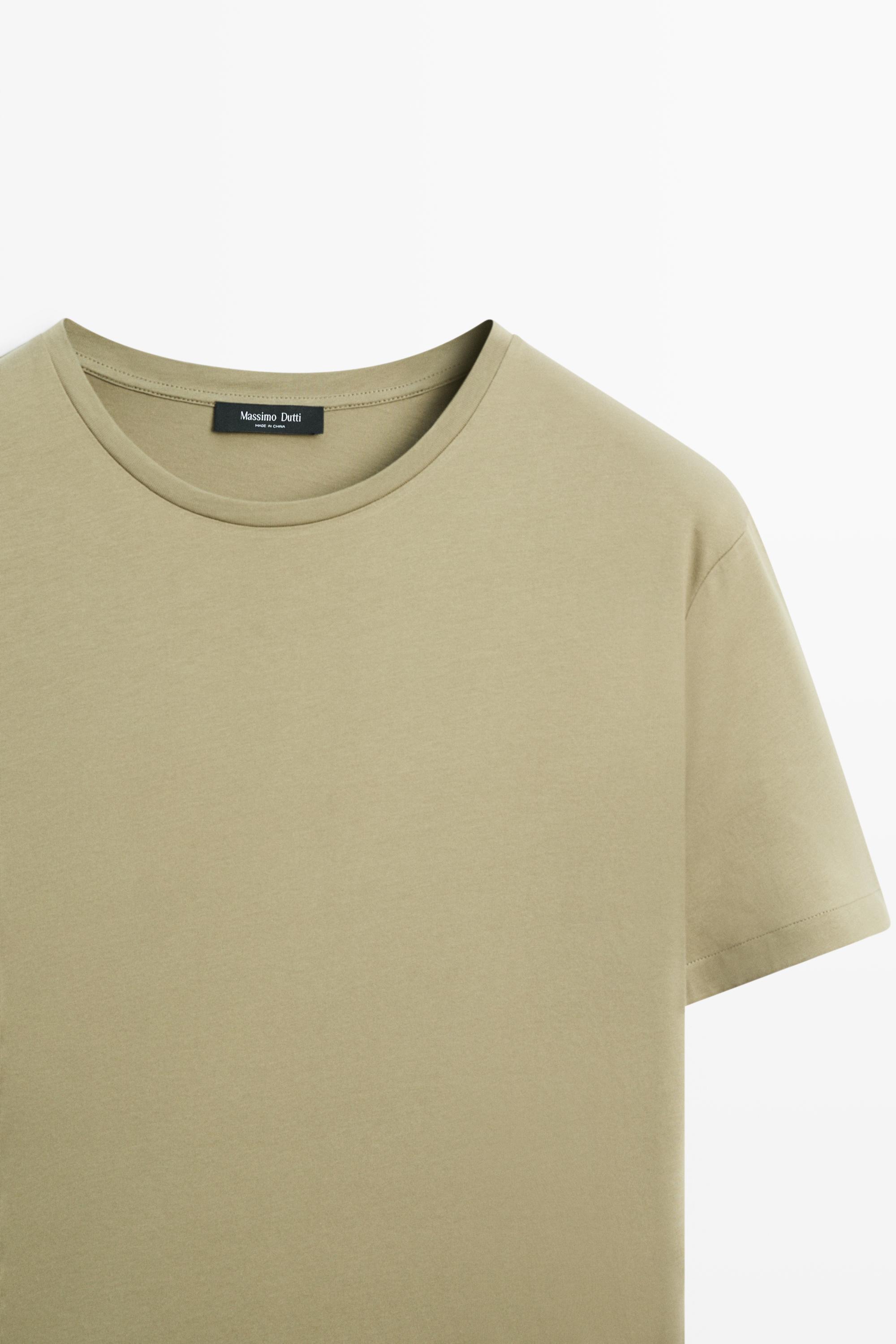 100% cotton short-sleeve T-shirt — PALE GREEN