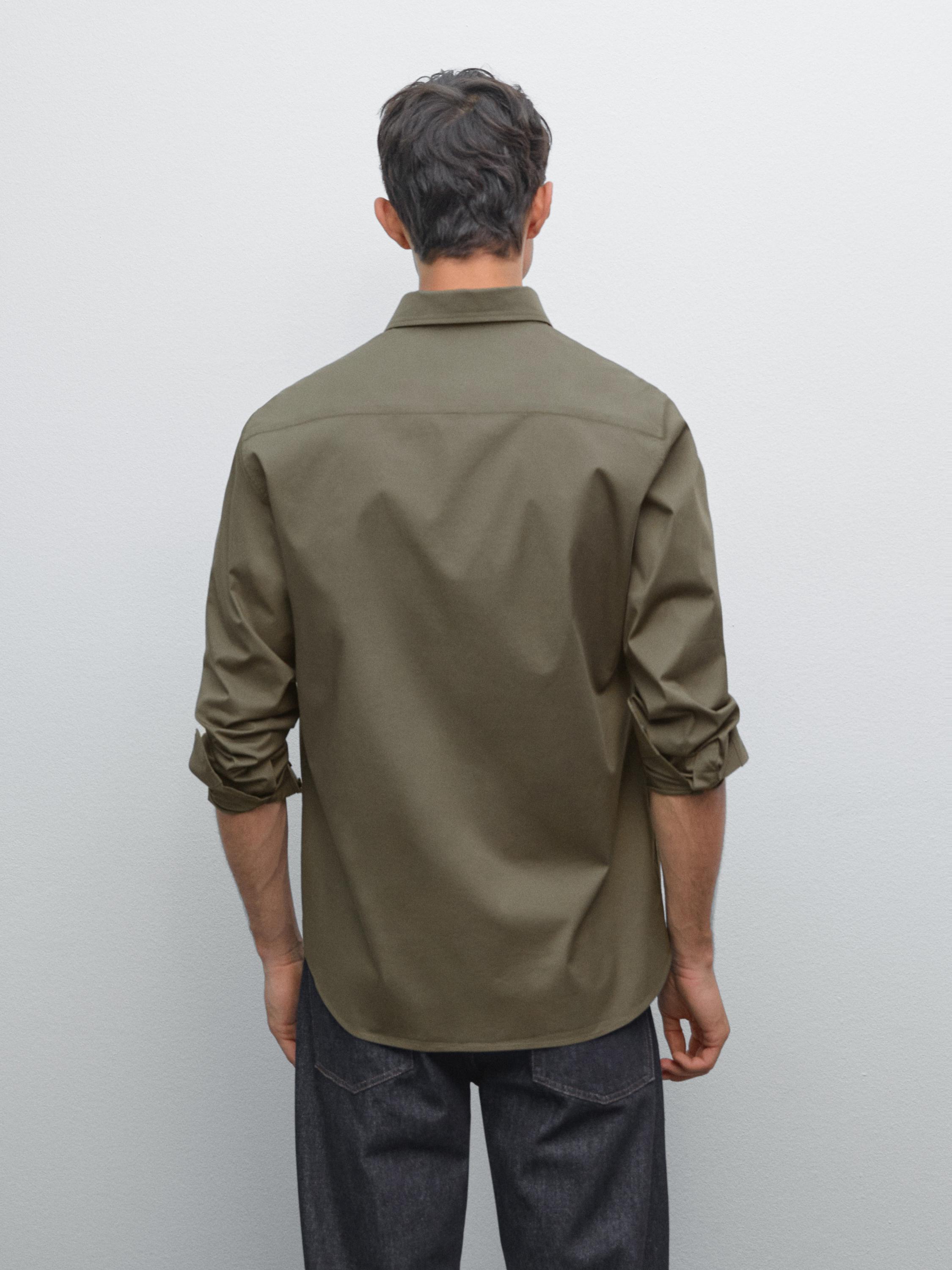 Regular fit stretch shirt
