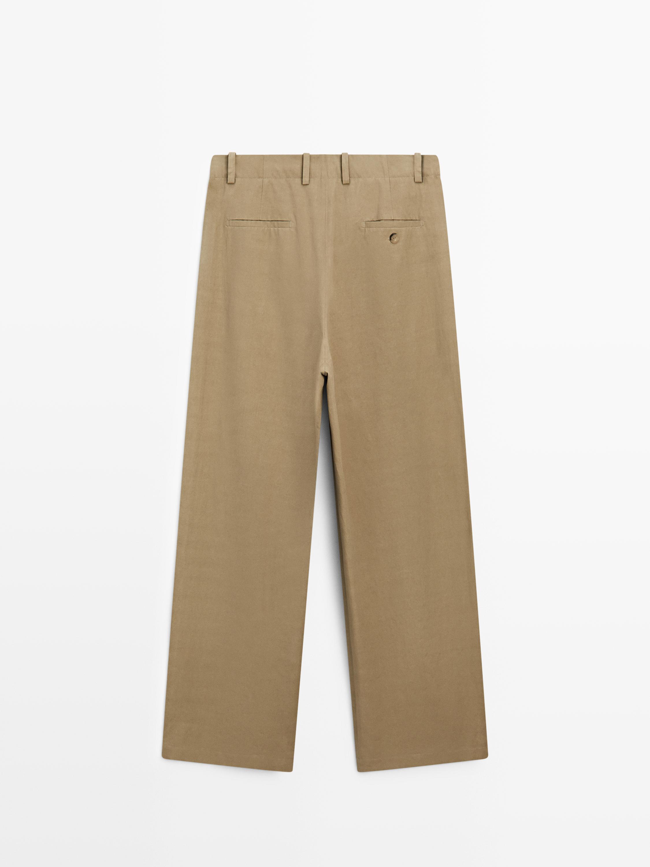 Çapraz bağlama detaylı pilili pantolon - STUDIO