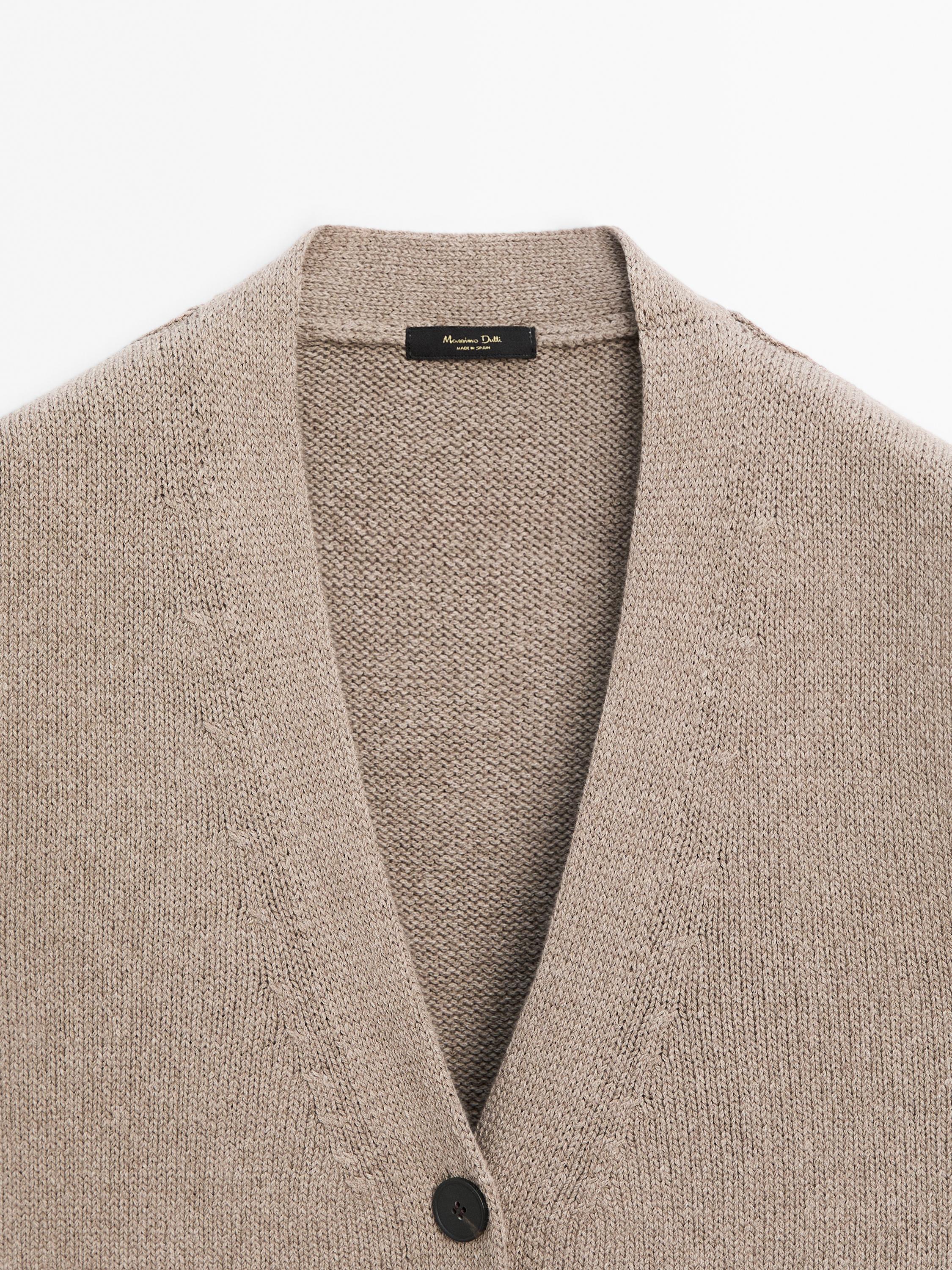 Wool blend knit vest