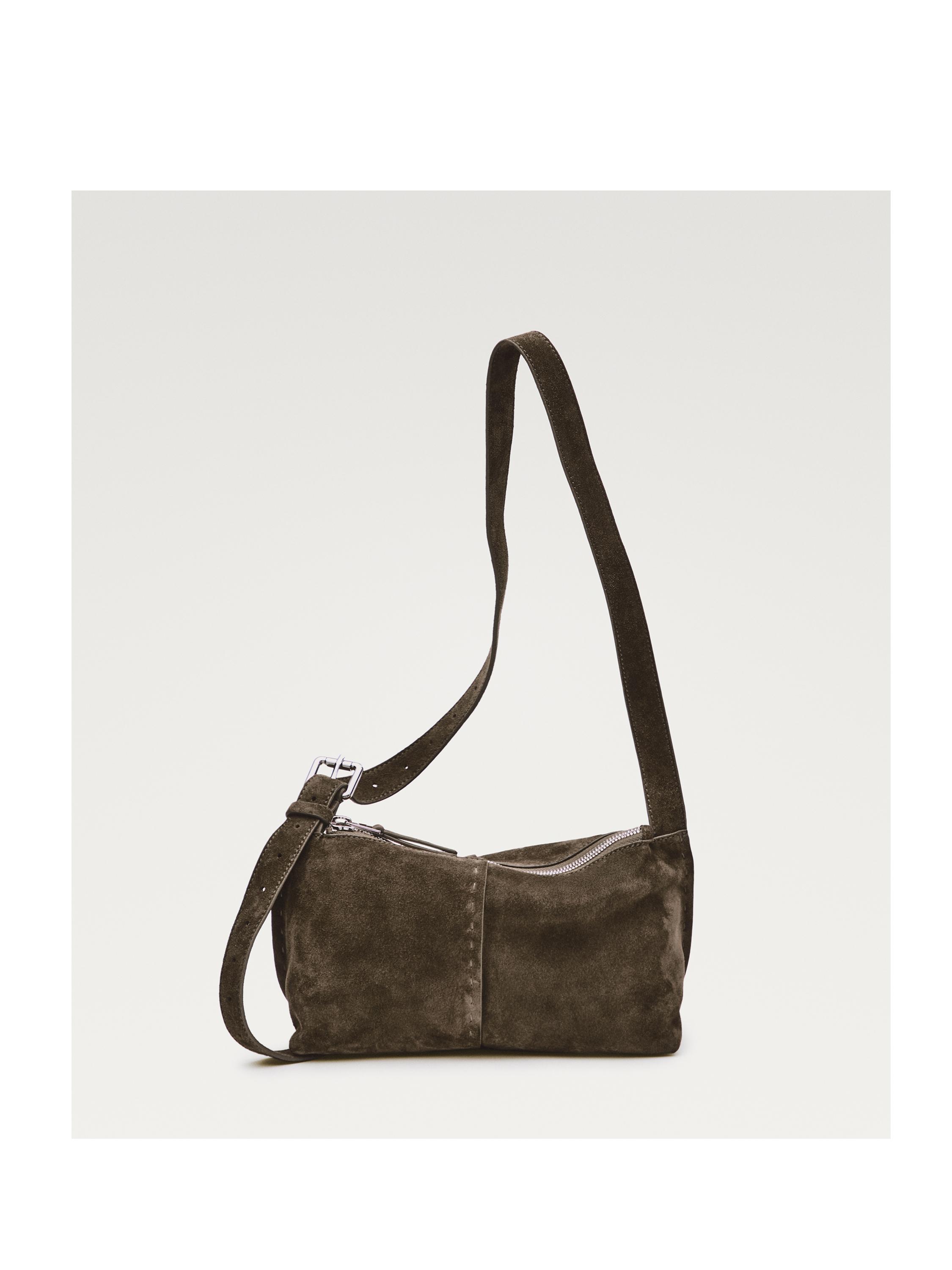 תיק צד קטן מעור זמש