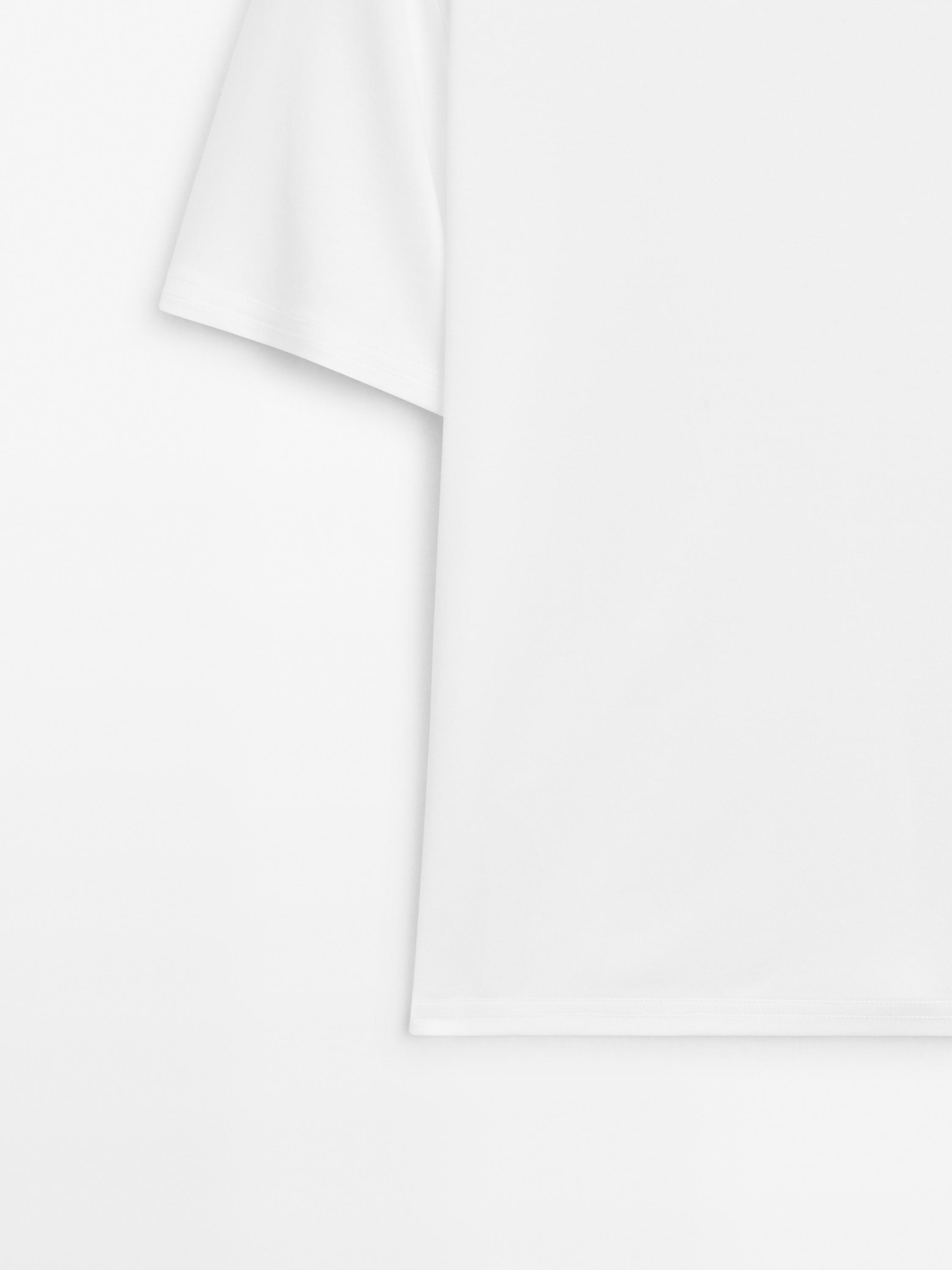 Camiseta manga corta detalle costura posterior
