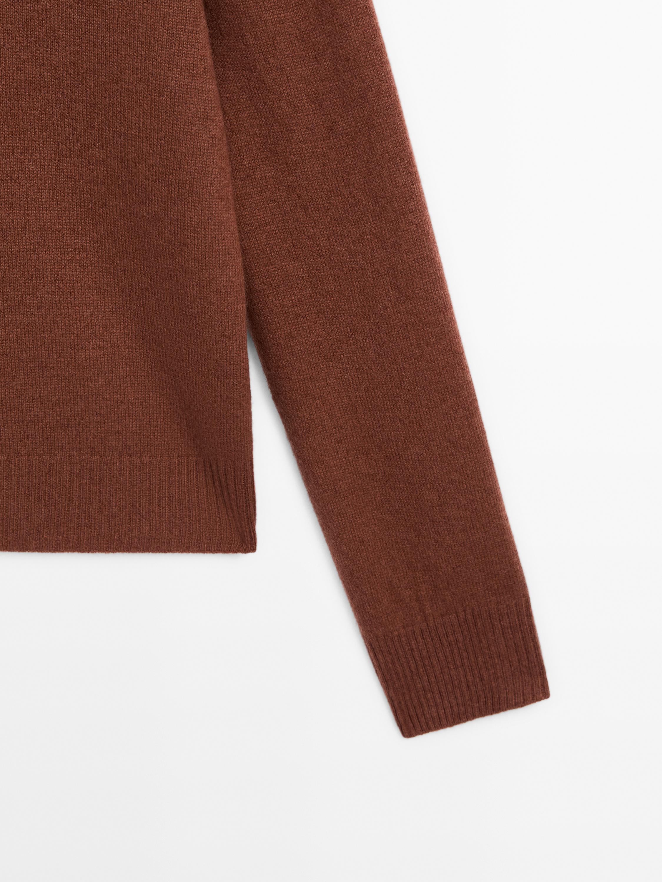 100% cashmere knit sweater