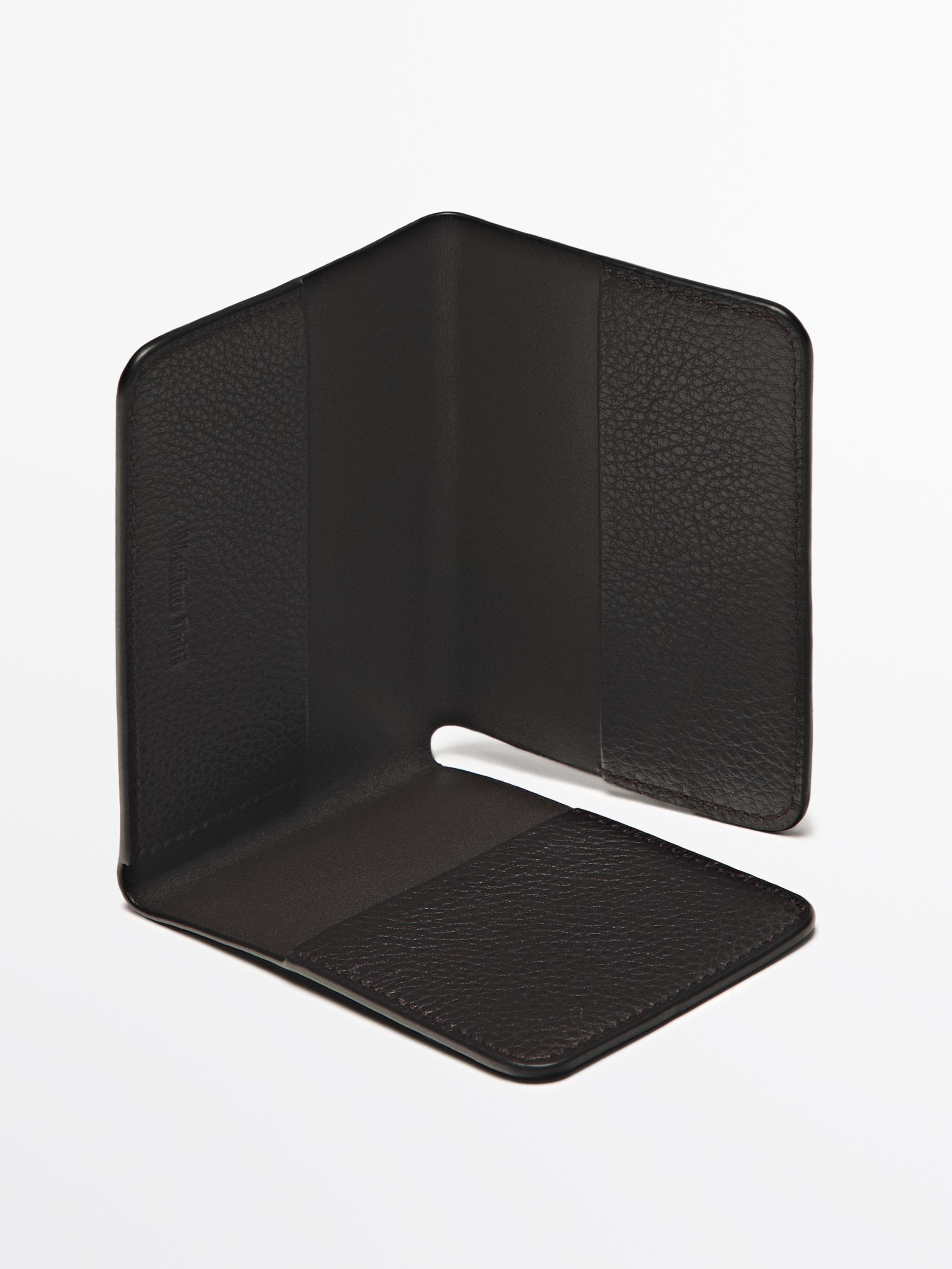 Nappa leather card holder