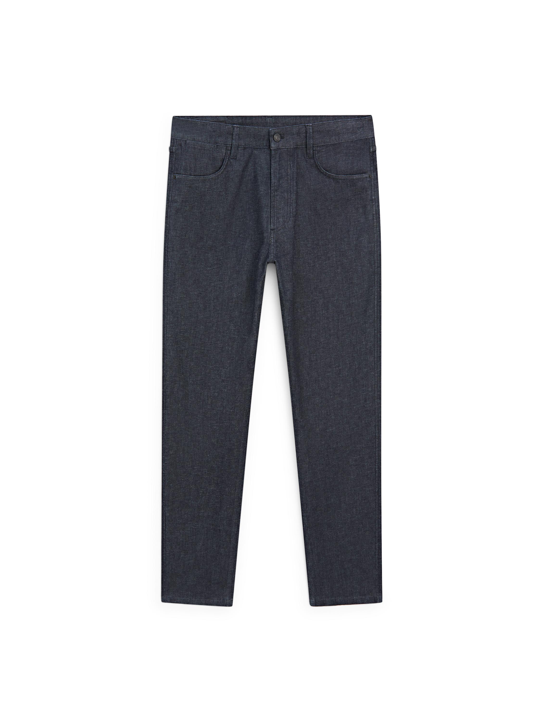 Lightweight slim-fit rinse wash jeans — DEEP BLUE