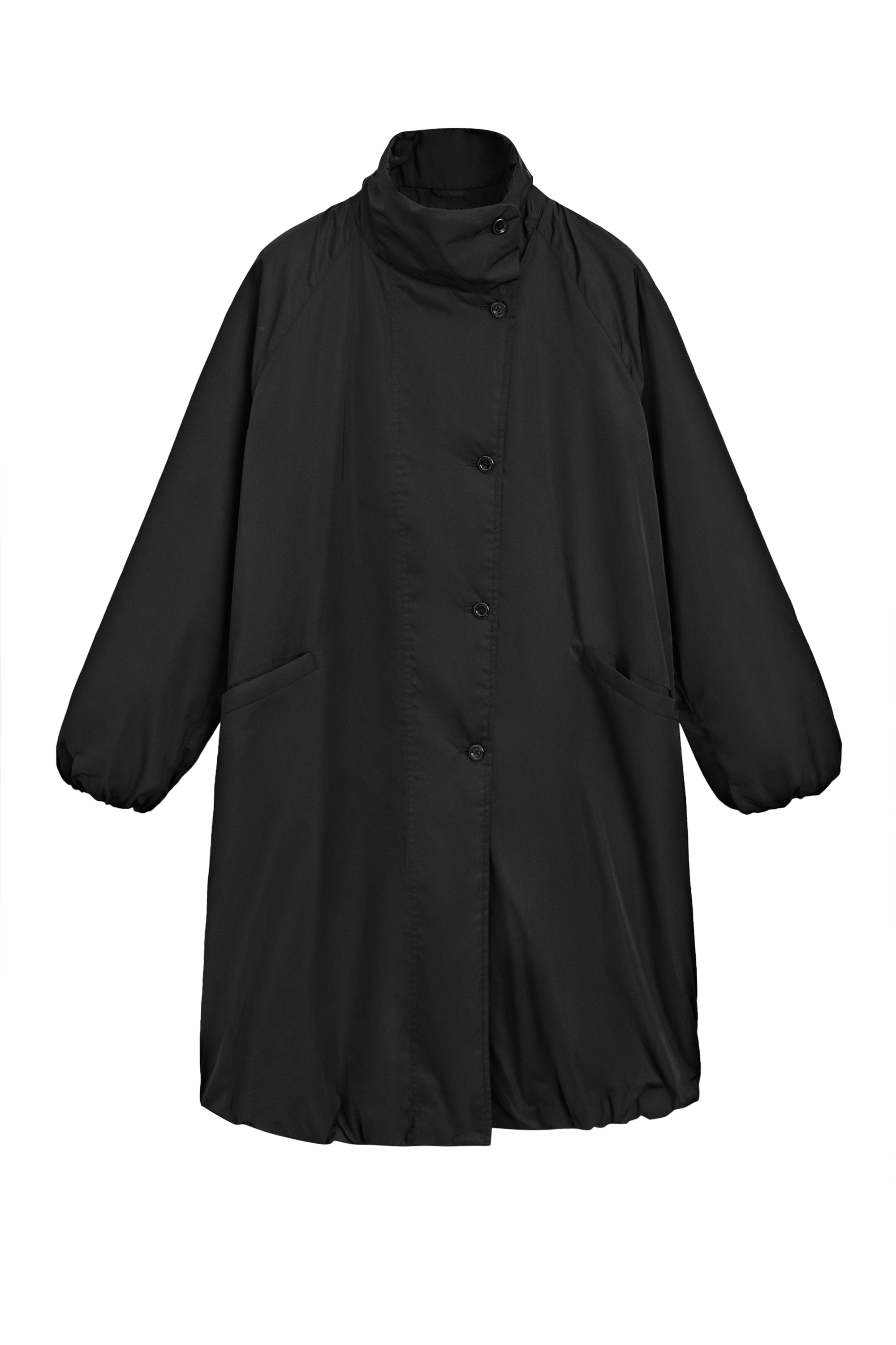 Massimo Dutti Dik yaka şişme mont görsel 6