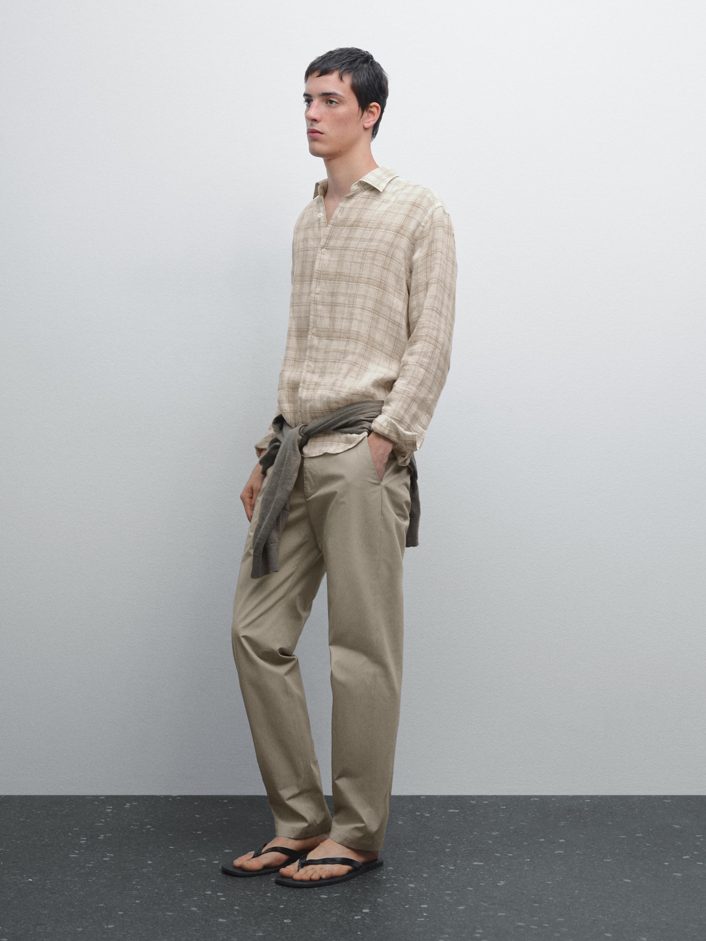 Semi-jogger fit trousers