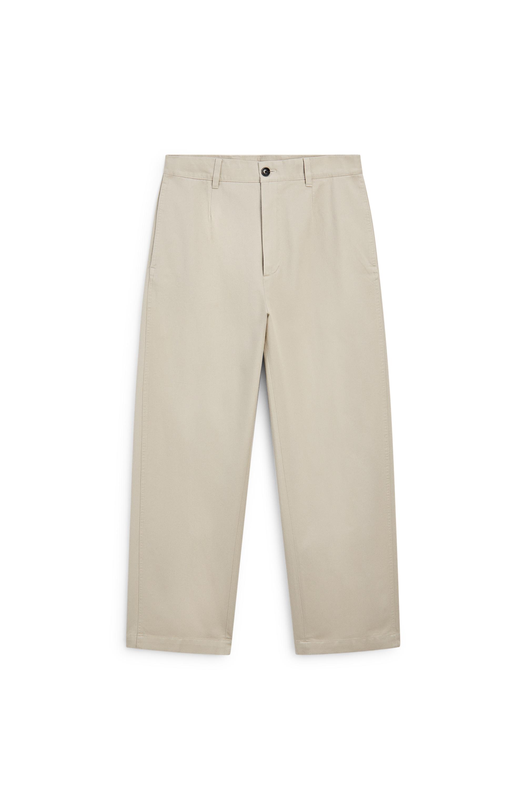 Barrel fit pants — BEIGE