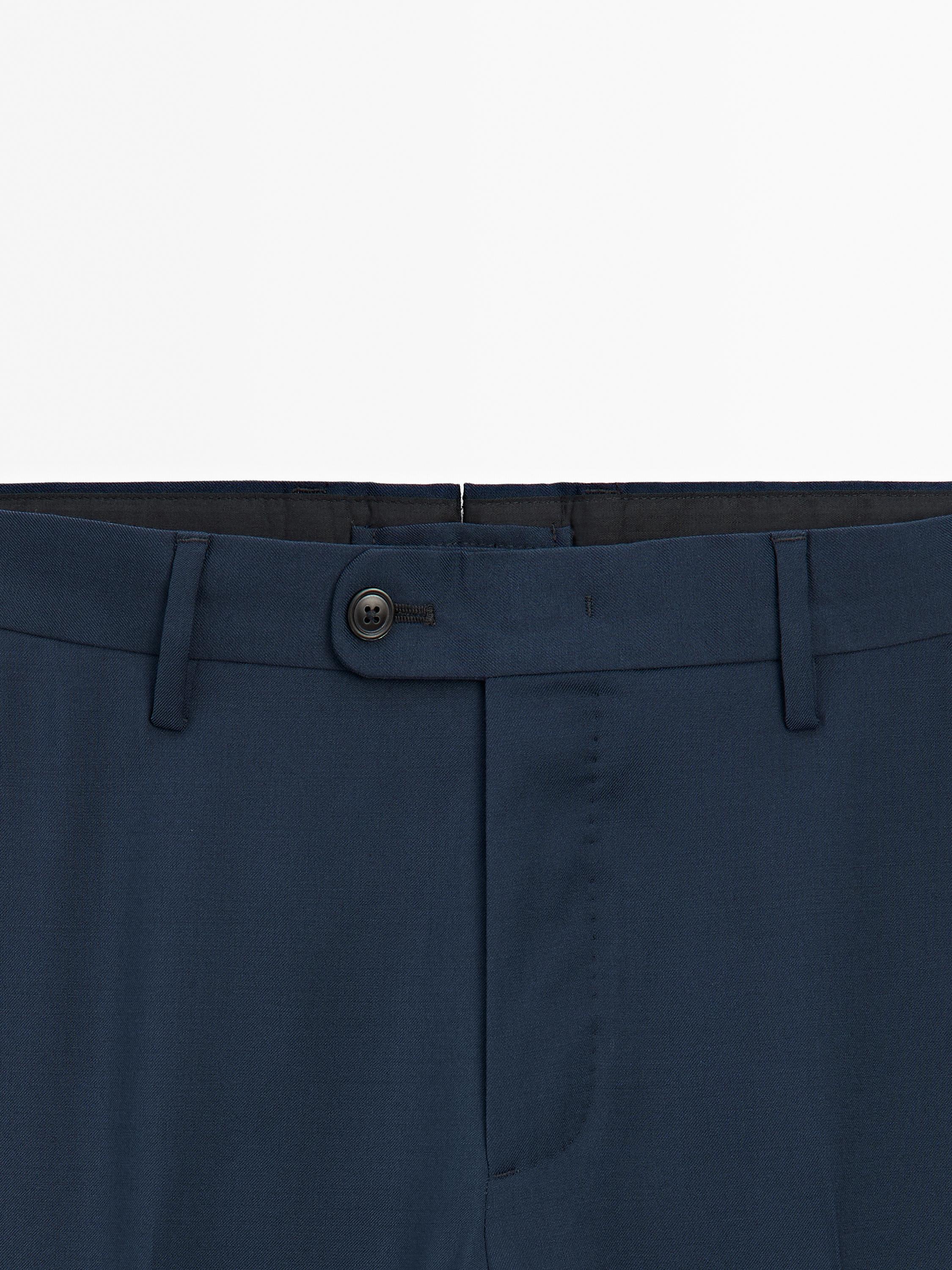 100% wool suit trousers