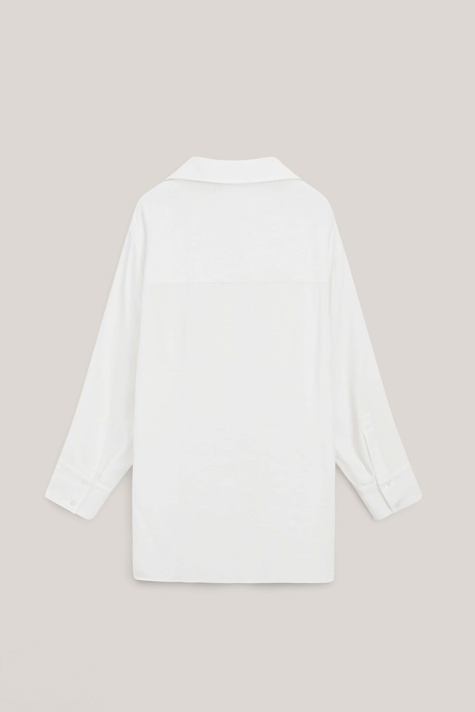 Flowing linen blend shirt - LIMITED EDITION — WHITE