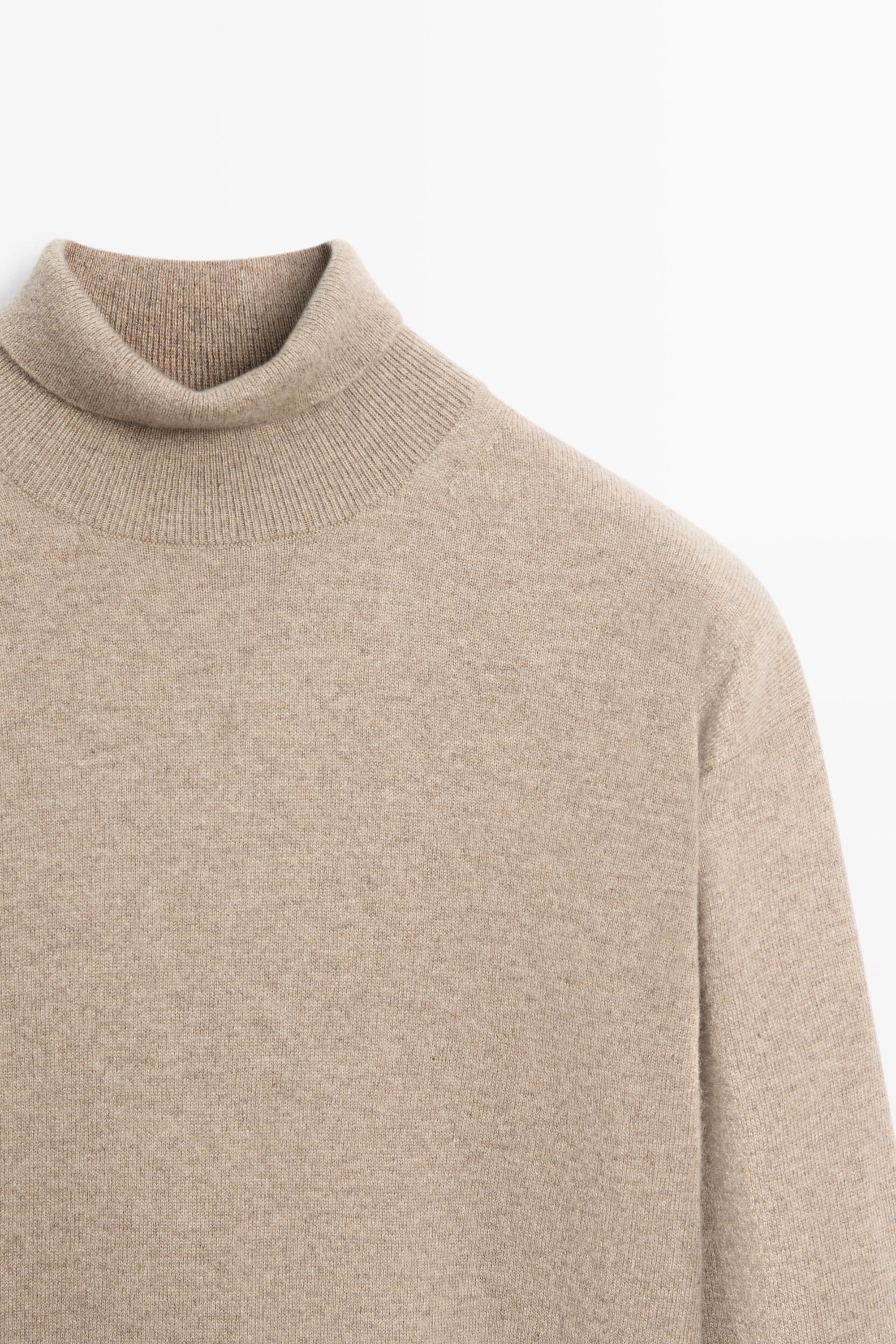 Massimo Dutti %100 kaşmir dik yaka triko kazak
