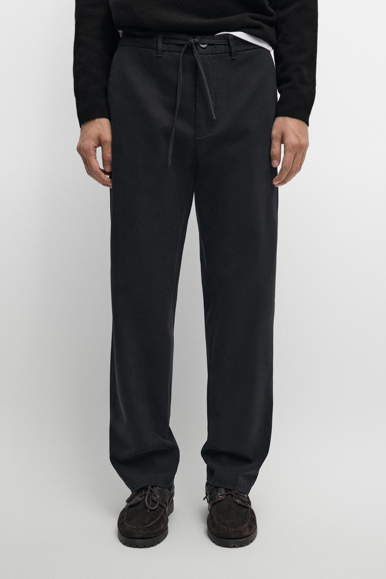 Jogger fit pants — NAVY BLUE