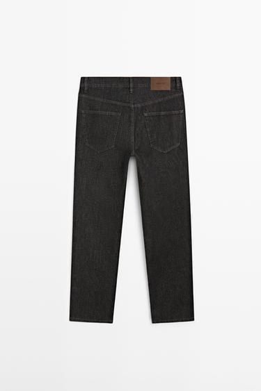 Lightweight tapered fit jeans — BLACK 6