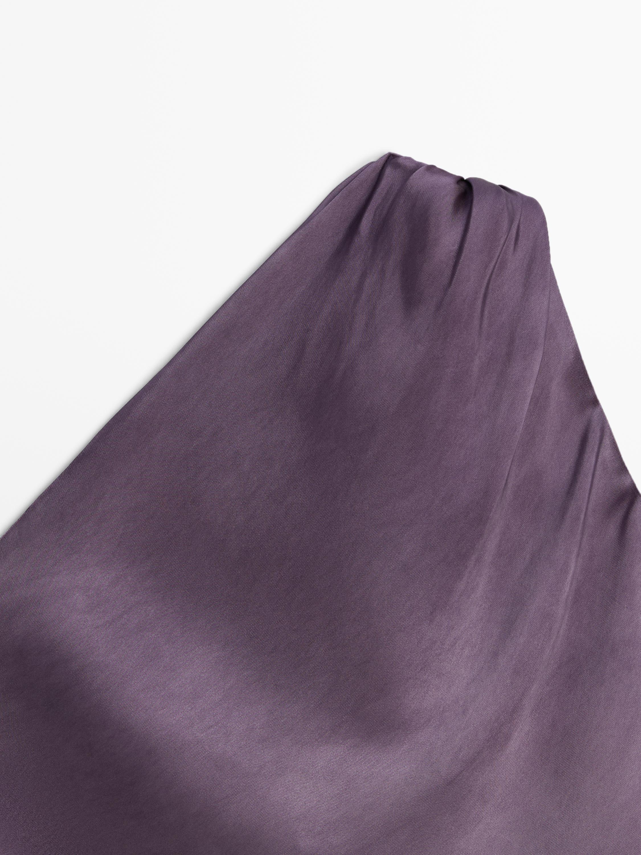 Asymmetric top with tie detail