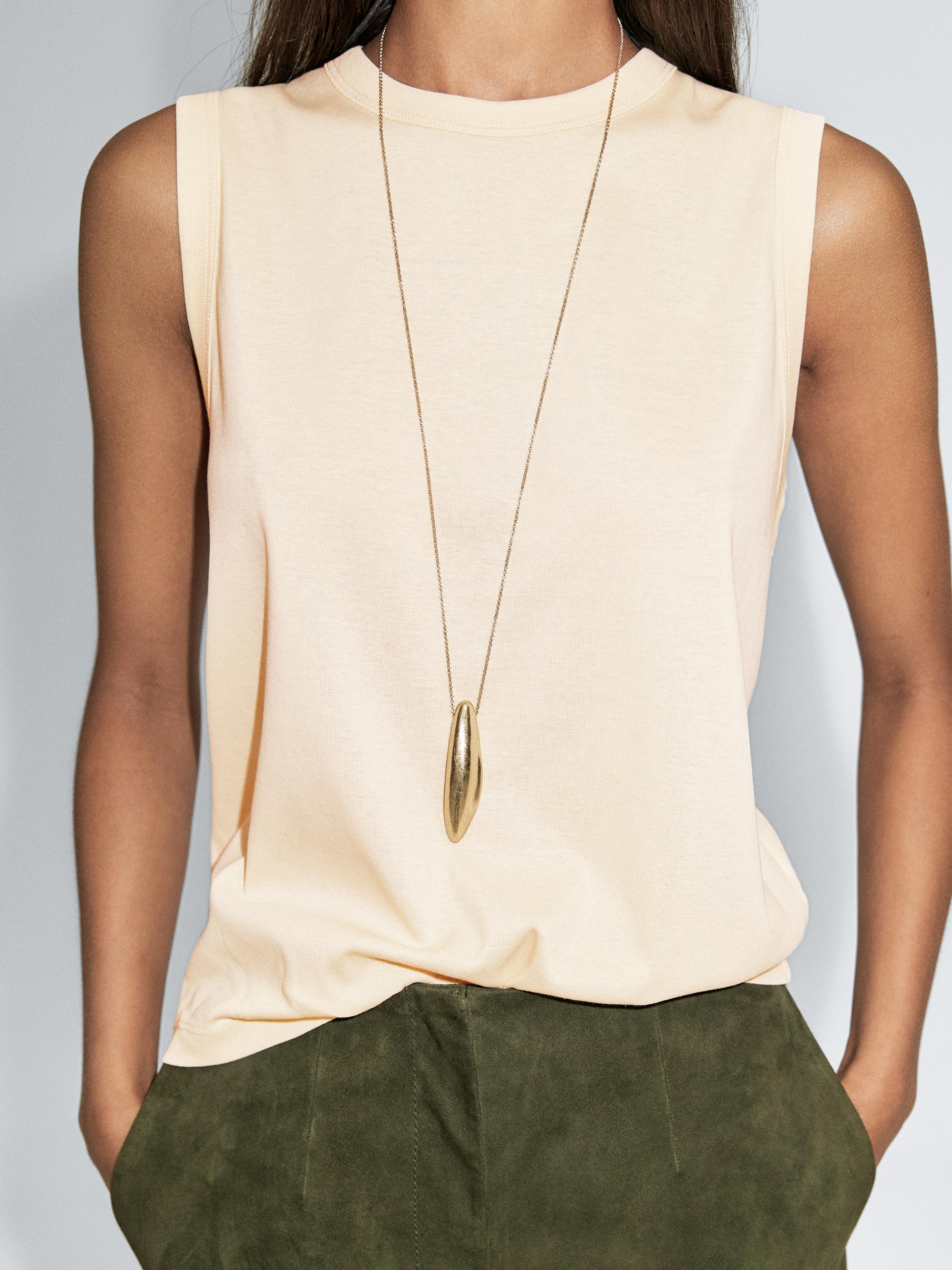 Camiseta tirantes cuello redondo 100% algodón