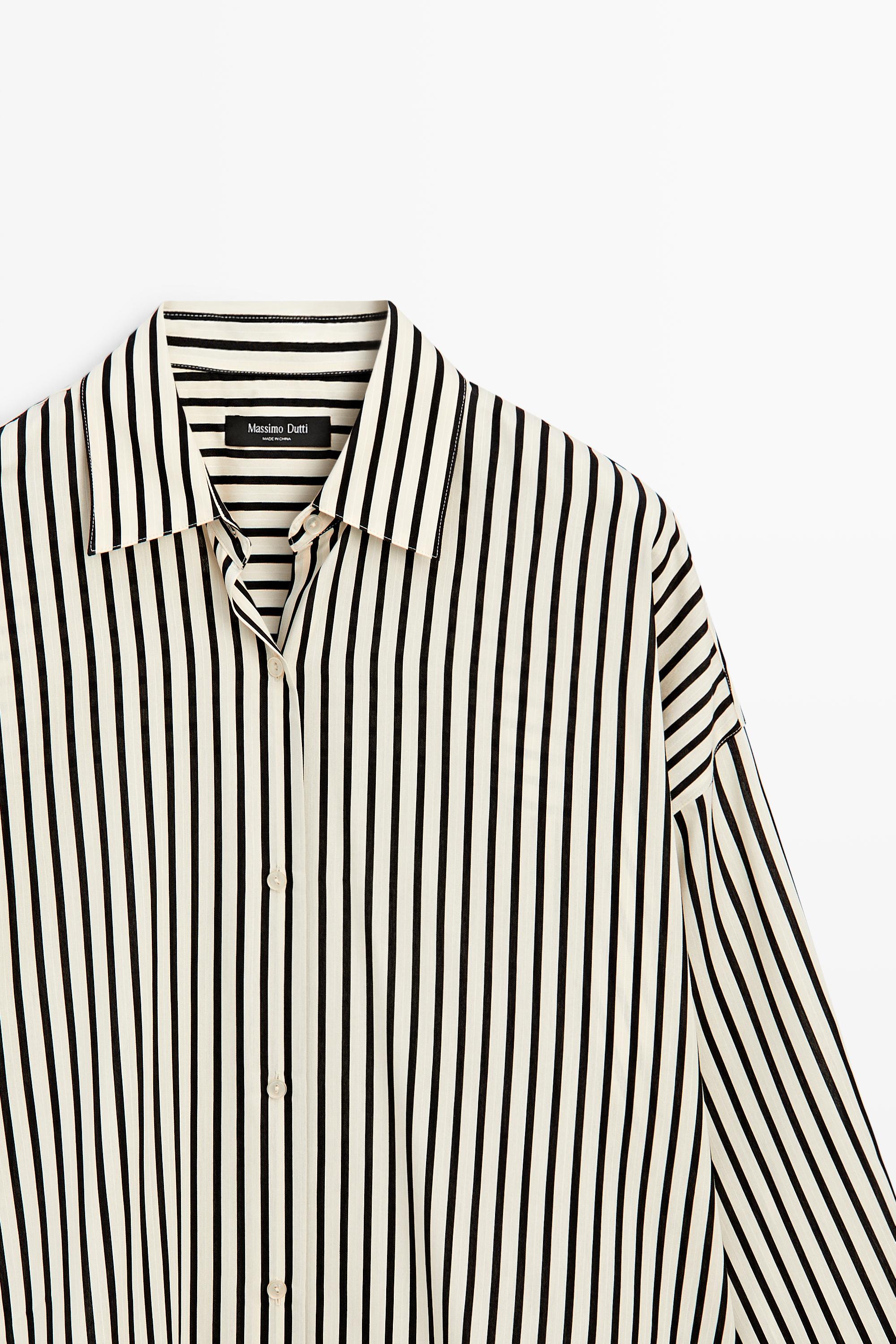 Flowing striped shirt
