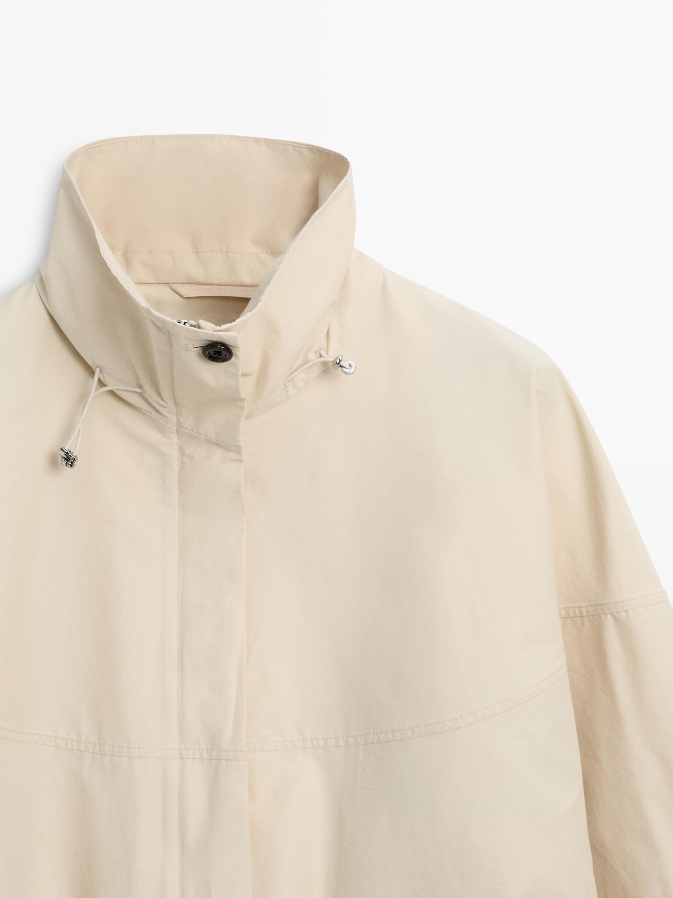 Jaket gembung bomber leher tinggi