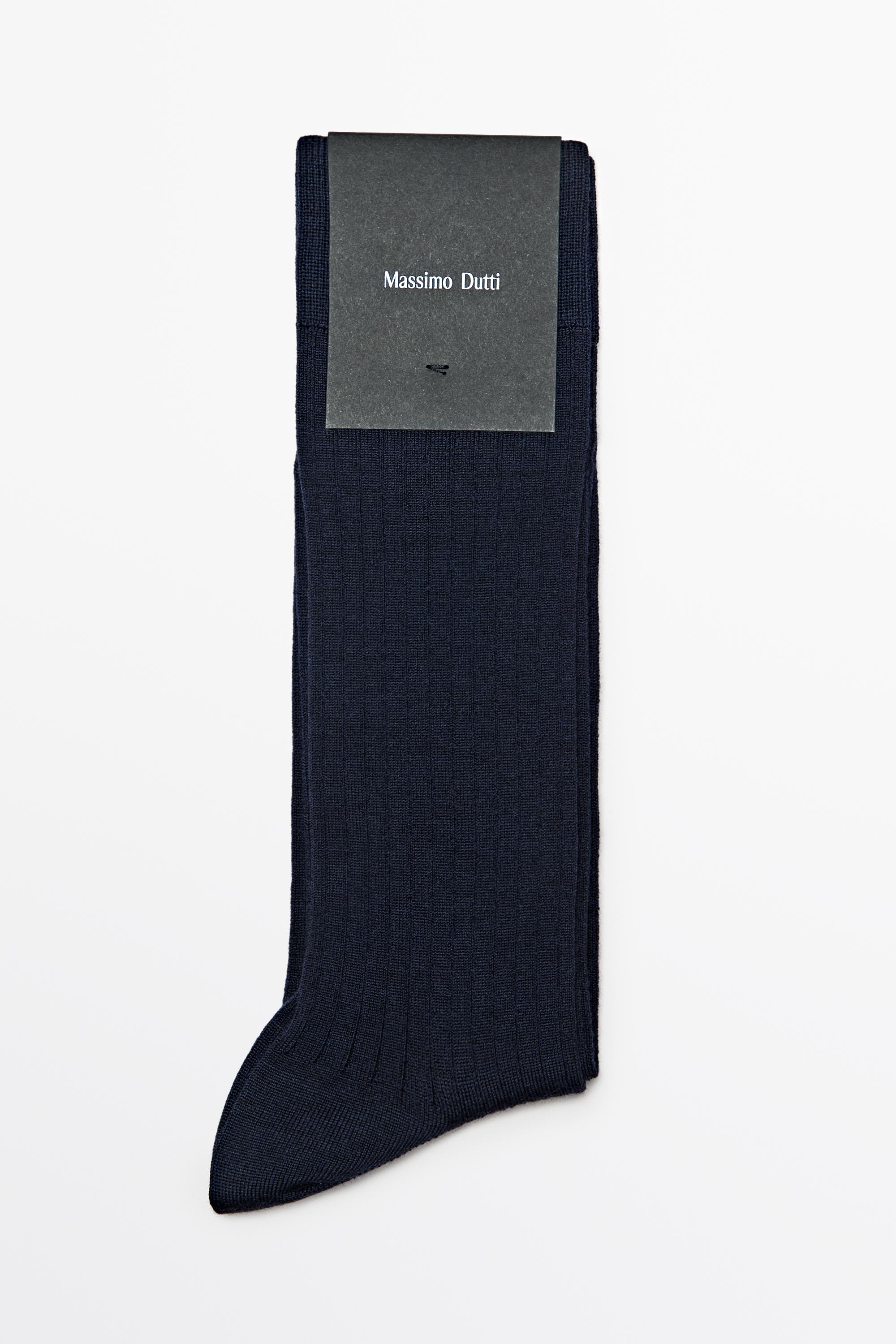 Ribbed dress socks