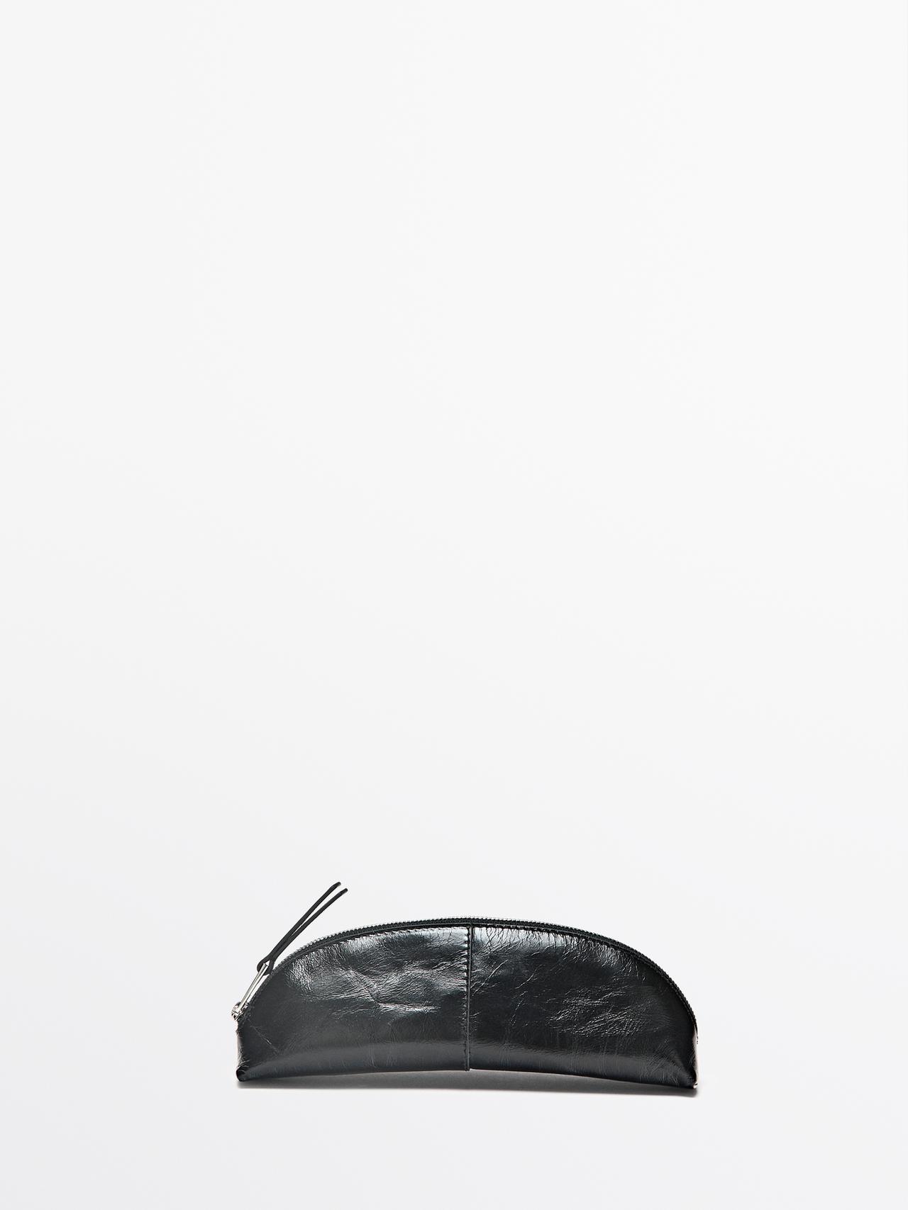 Estuche Piel Napa - Negro - 01 - Massimo Dutti - Mujer