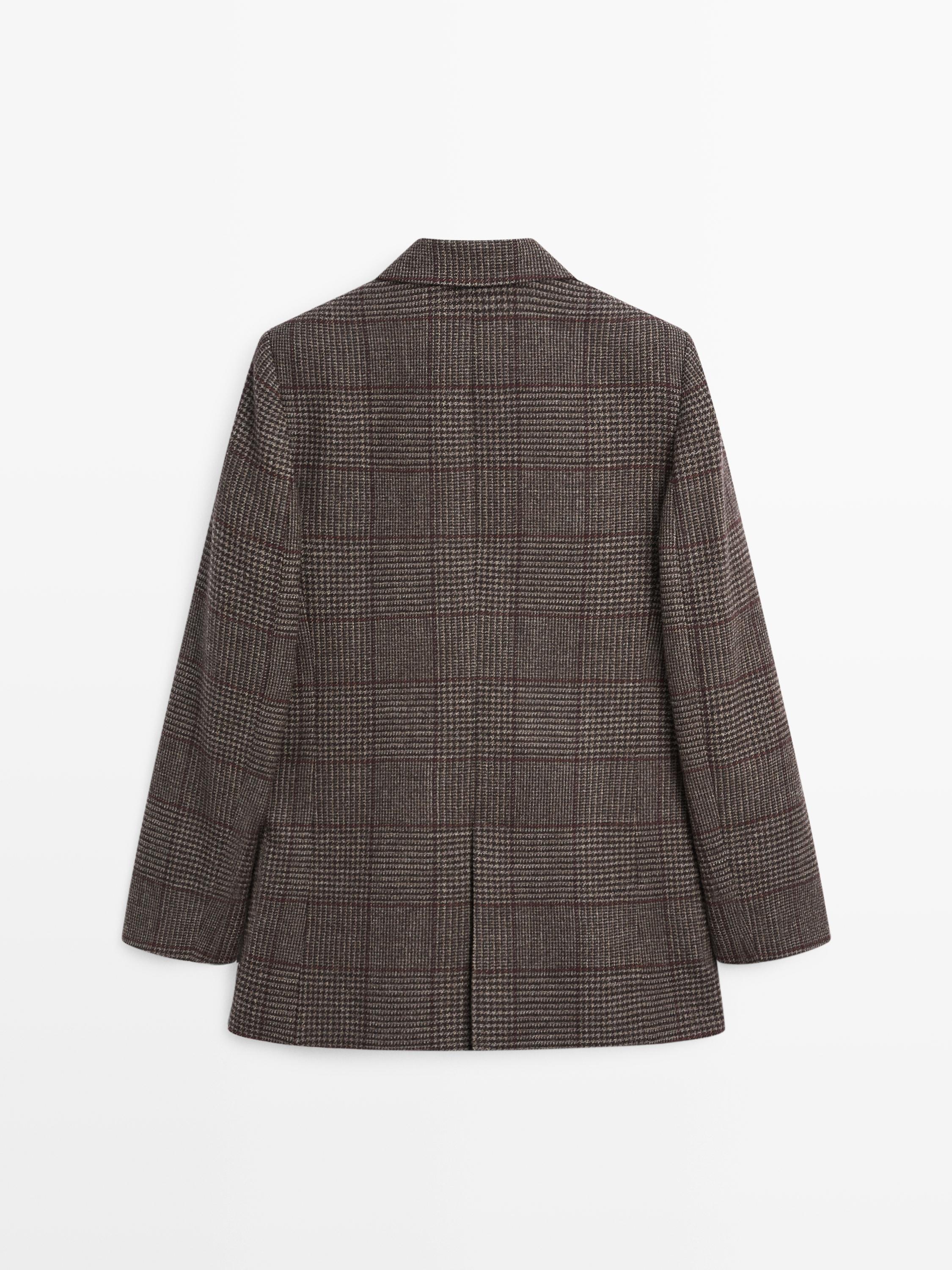 Americana cuadros mezcla lana