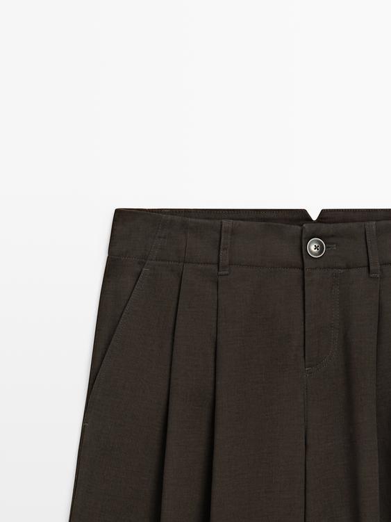 Pensli geniş paça pantolon
