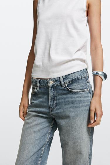 Low-rise straight-leg jeans — MEDIUM BLUE 5