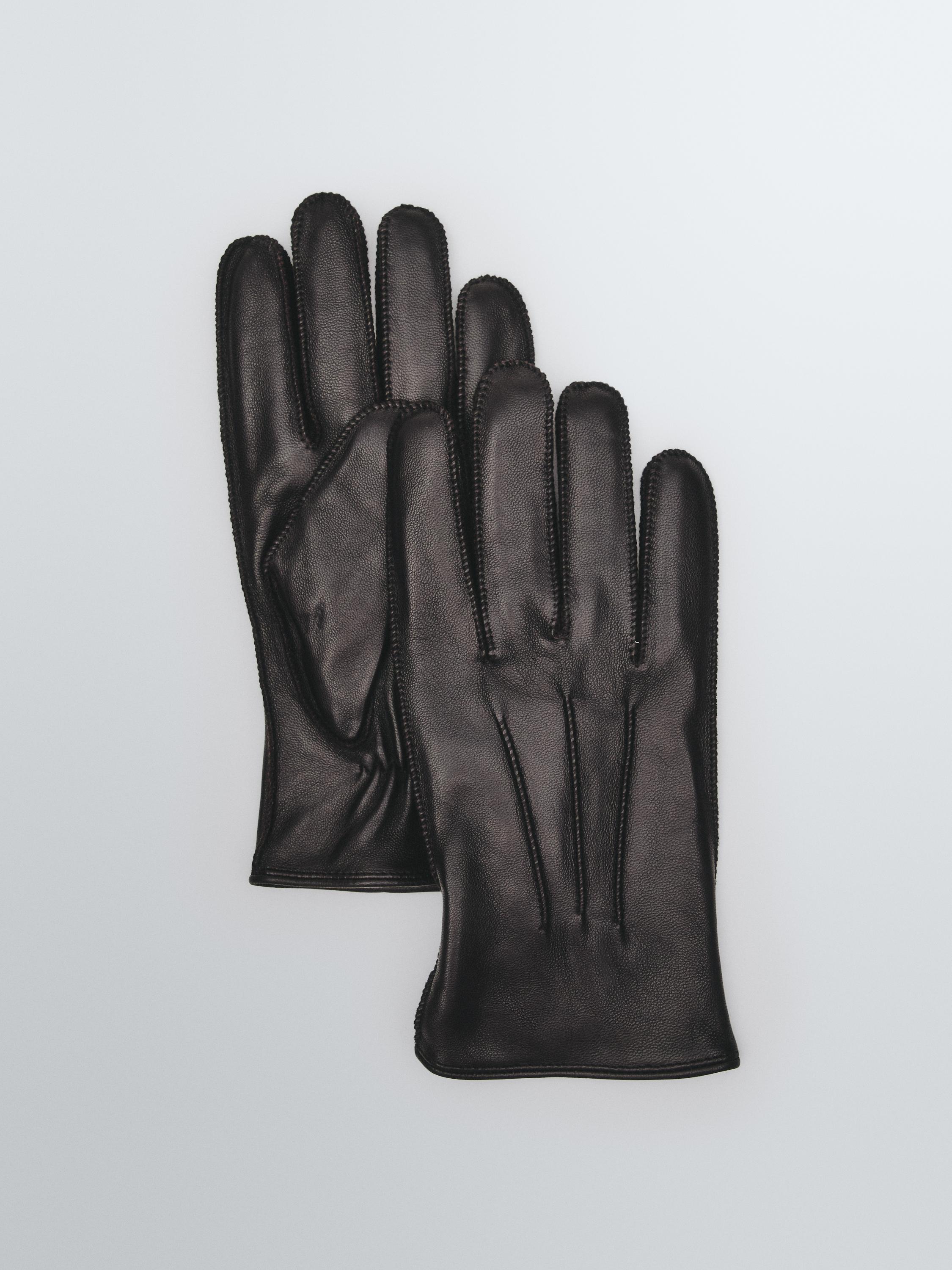 나파 마감 레더 장갑