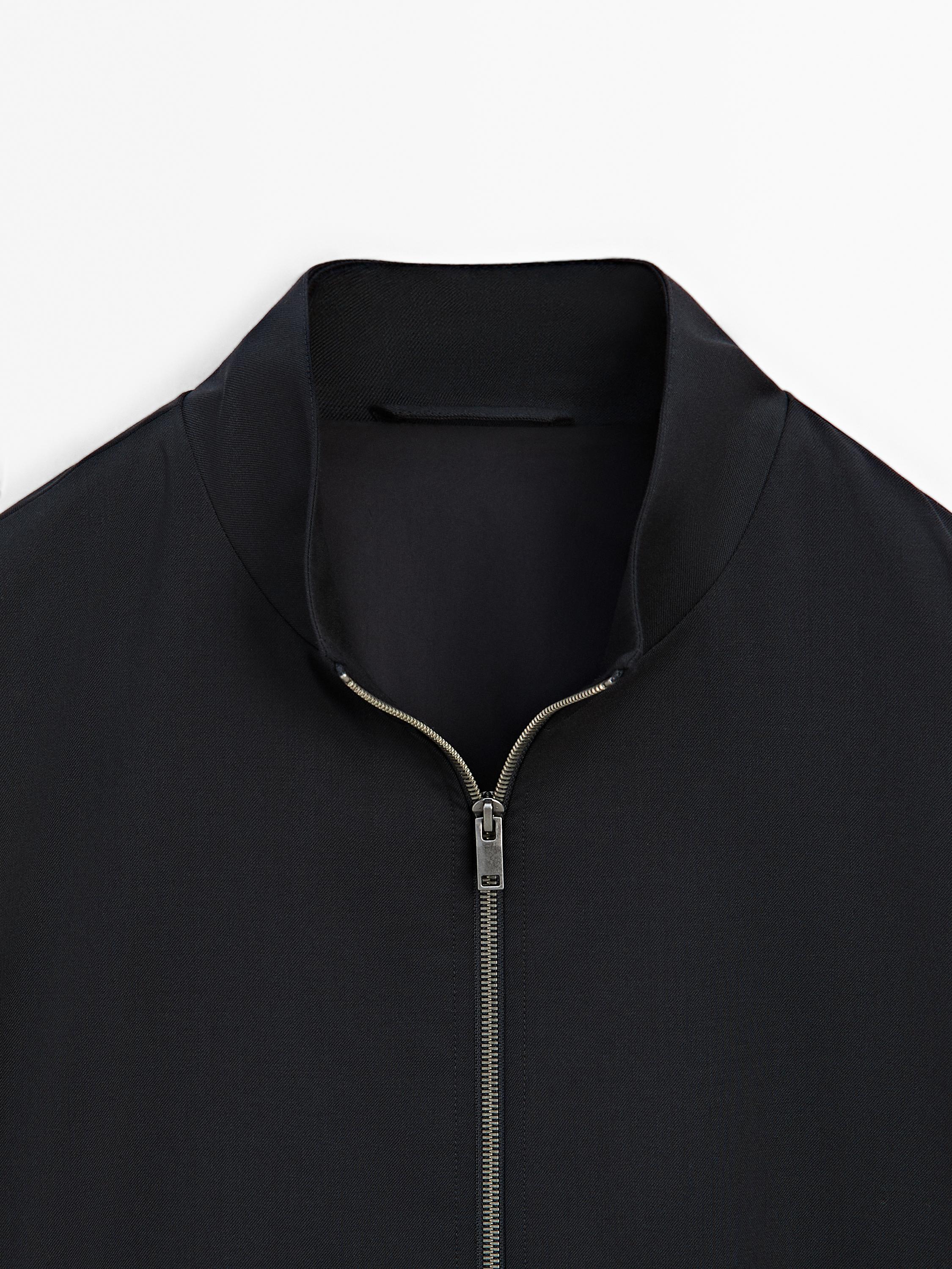 Wool blend jacket